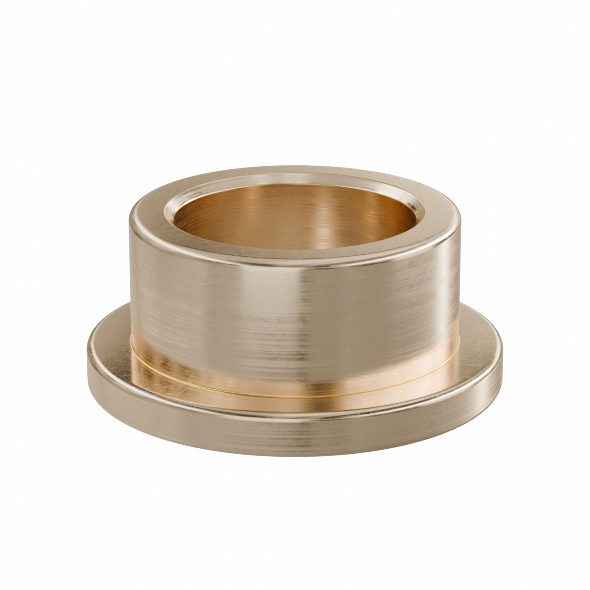 Flanged Sleeve Bearing: Bronze, SAE 841, 8 mm Bore, 11 mm OD, 6 mm Lg, -35°F to 300°F, 10 PK