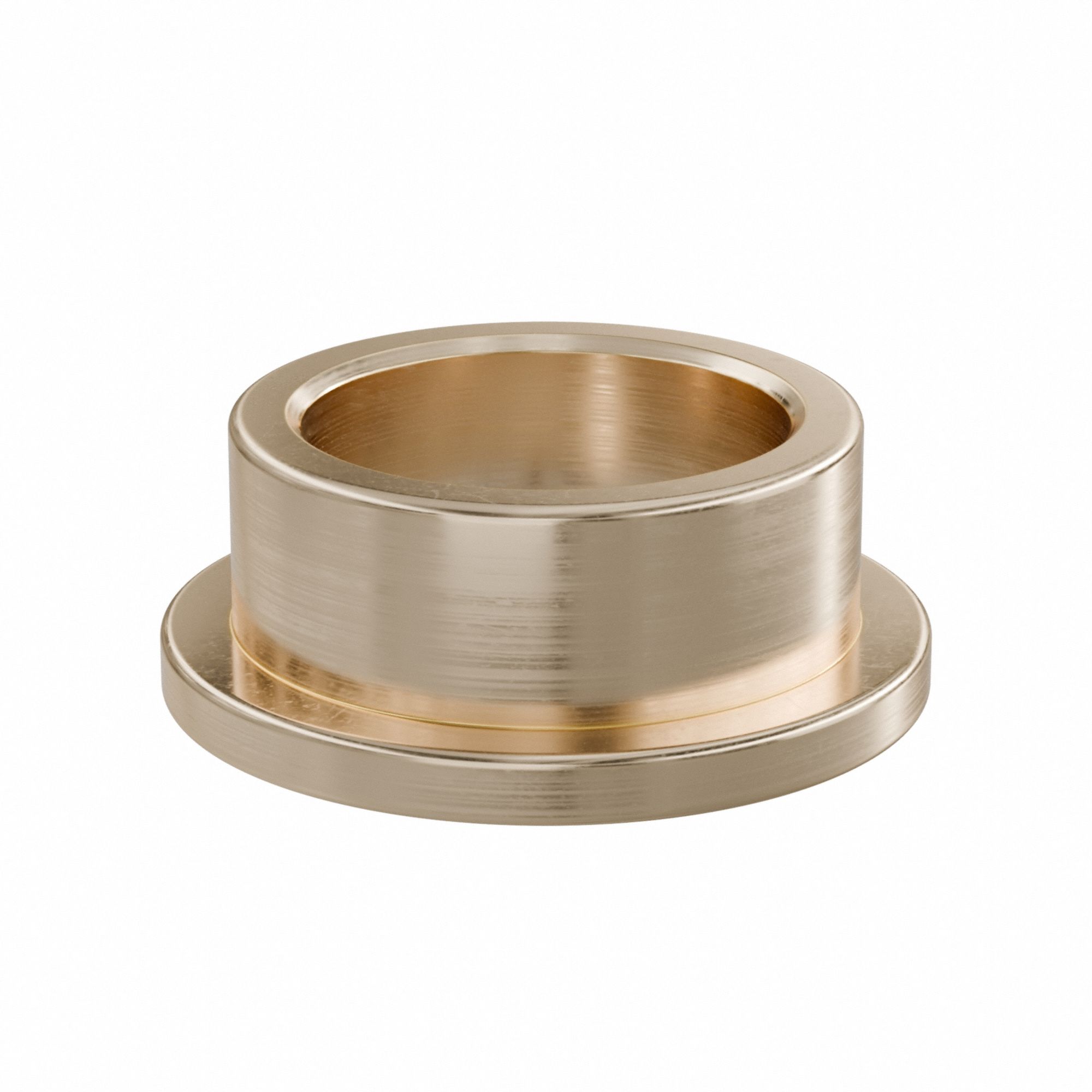 Flanged Sleeve Bearing: Bronze, SAE 841, 10 mm Bore, 13 mm OD, 6 mm Lg, -35°F to 300°F, 10 PK
