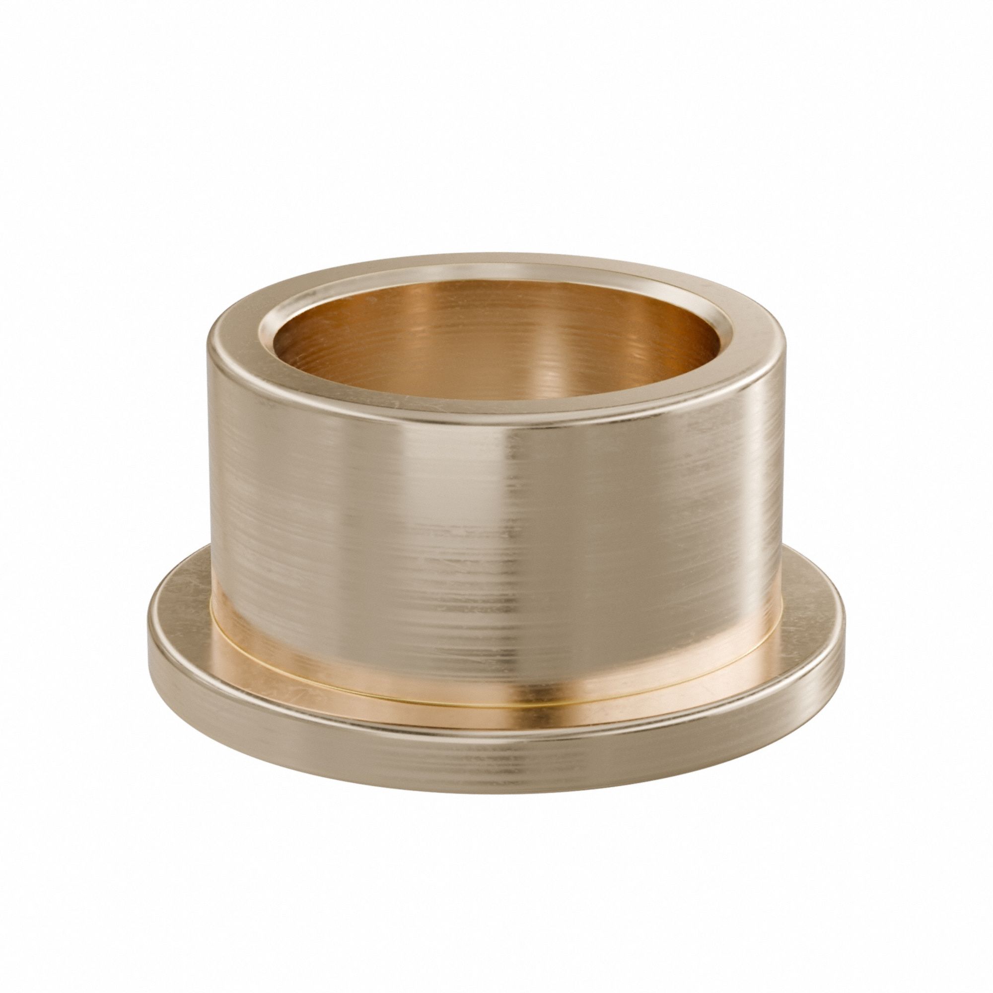 Flanged Sleeve Bearing: Bronze, SAE 841, 10 mm Bore, 13 mm OD, 8 mm Lg, -35°F to 300°F, 10 PK