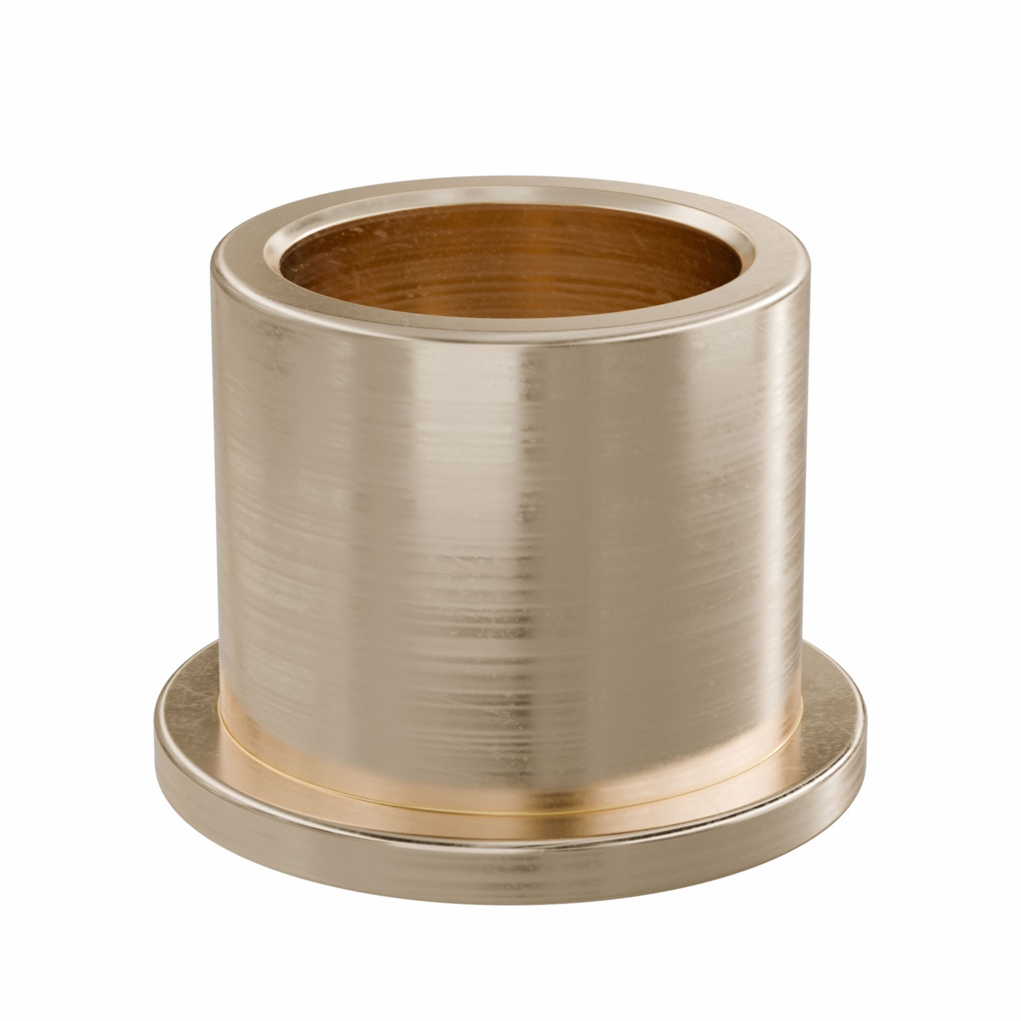 Flanged Sleeve Bearing: Bronze, SAE 841, 10 mm Bore, 13 mm OD, 12 mm Lg, -35°F to 300°F, 10 PK