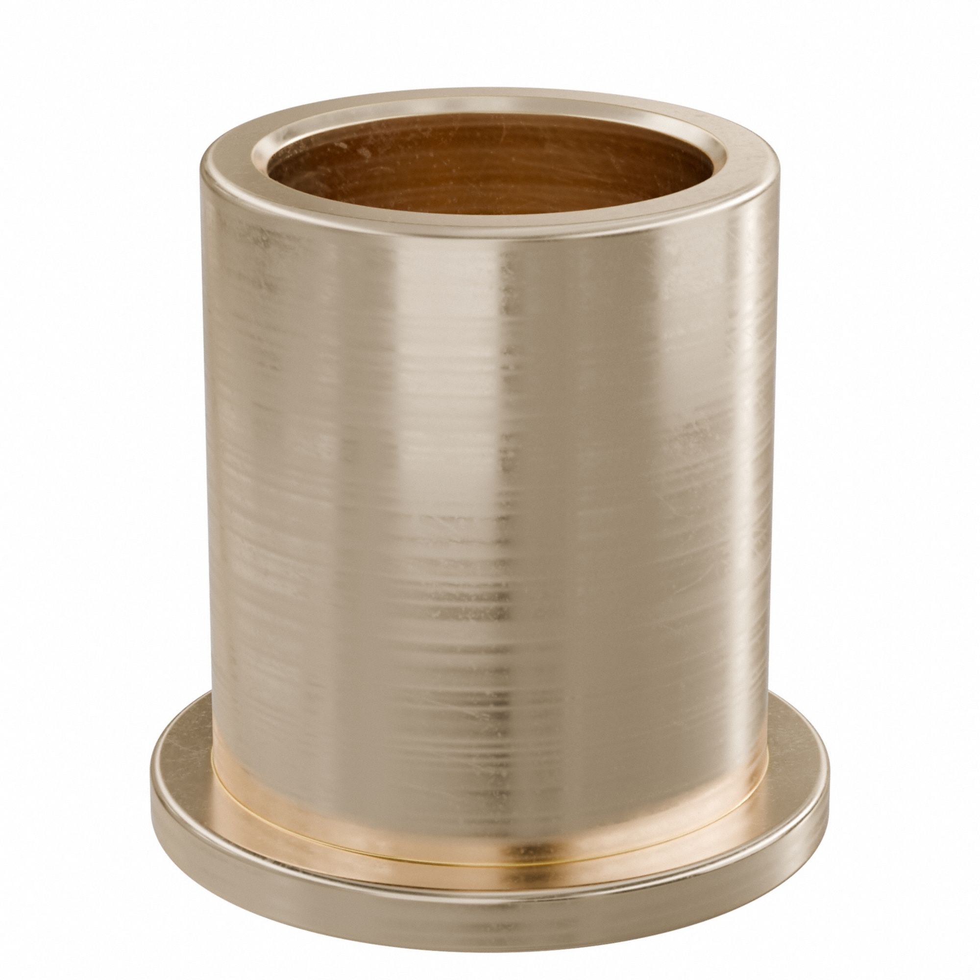 Flanged Sleeve Bearing: Bronze, SAE 841, 10 mm Bore, 13 mm OD, 16 mm Lg, -35°F to 300°F, 10 PK