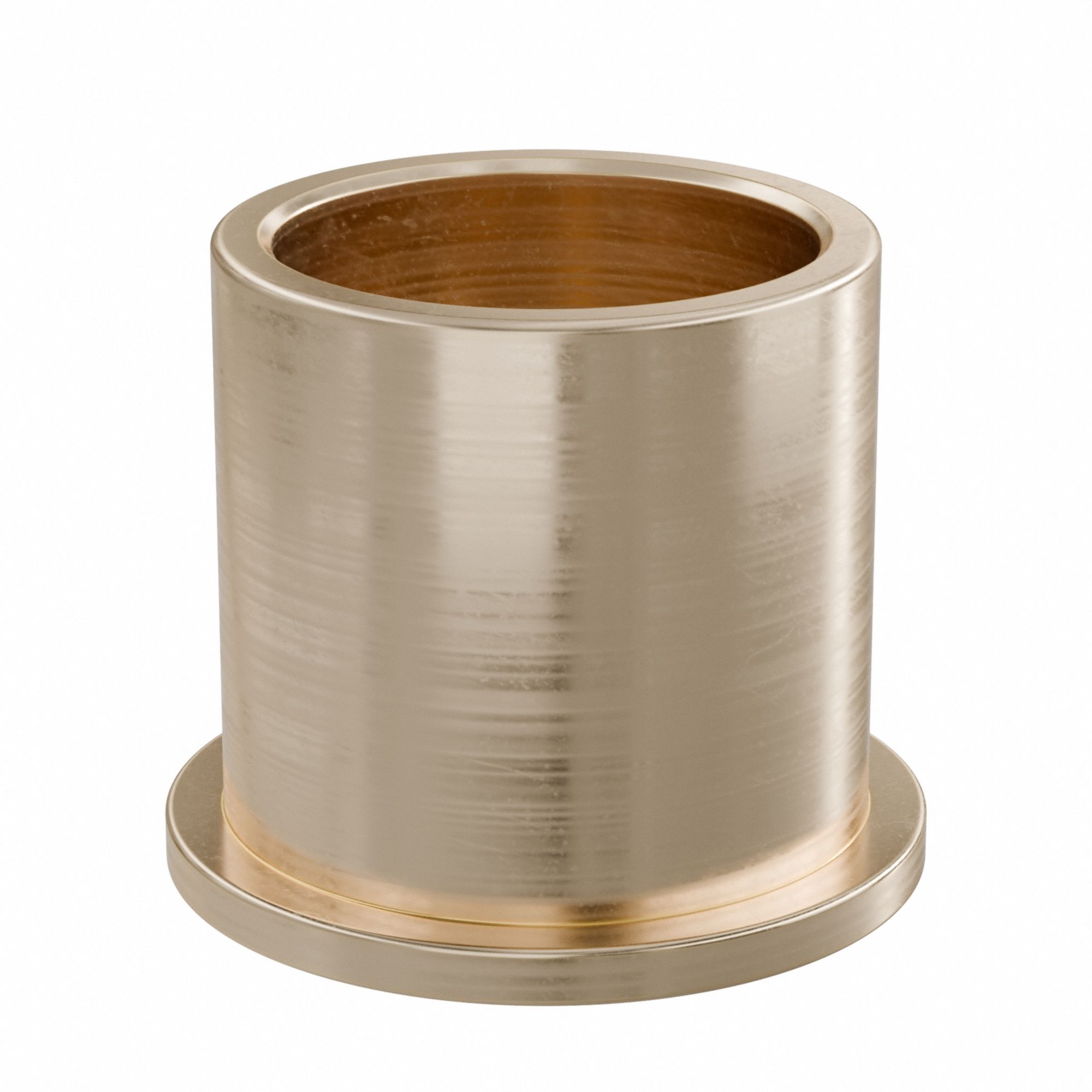 Flanged Sleeve Bearing: Bronze, SAE 841, 18 mm Bore, 22 mm OD, 22 mm Lg, -35°F to 300°F, 5 PK