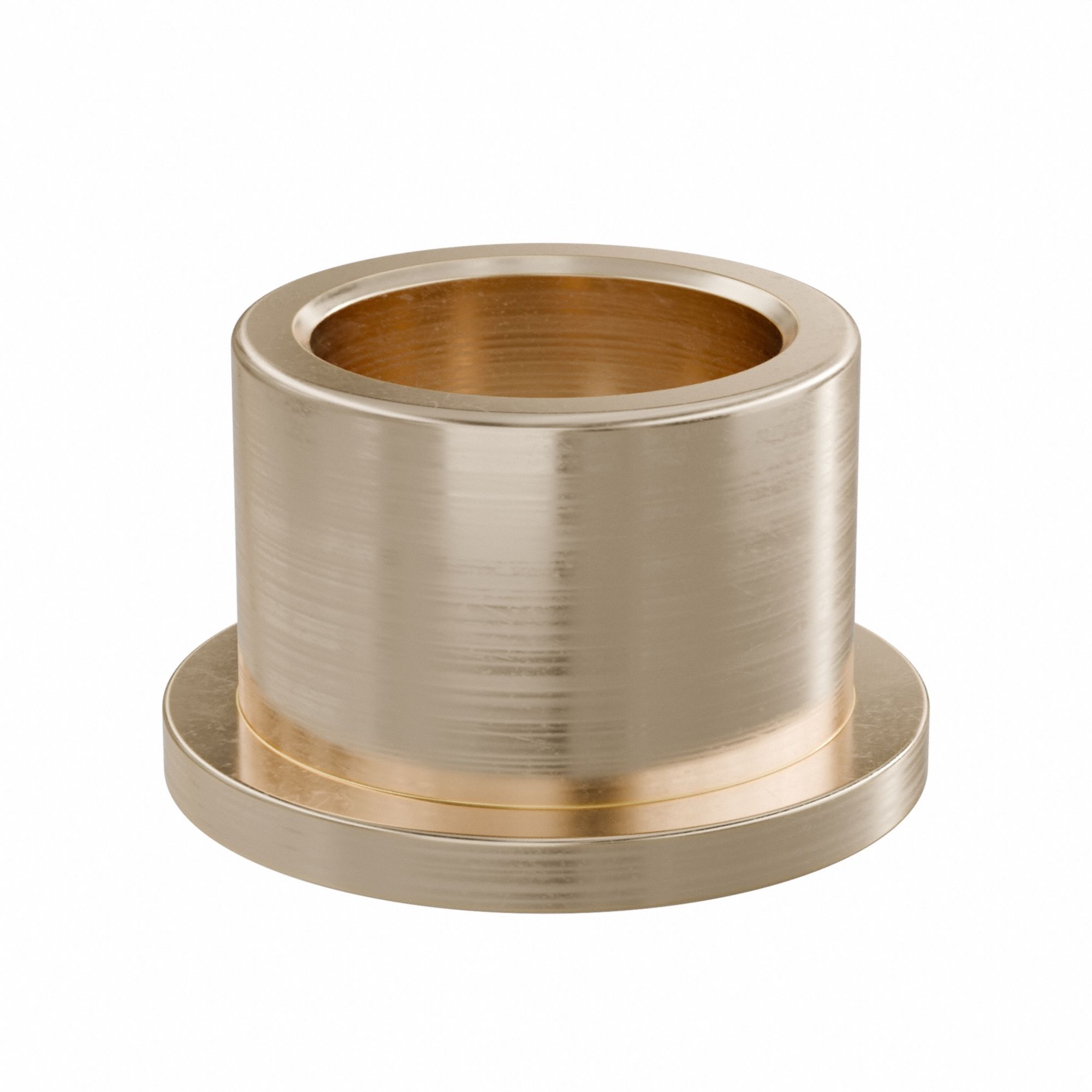 Flanged Sleeve Bearing: Bronze, SAE 841, 18 mm Bore, 24 mm OD, 18 mm Lg, -35°F to 300°F, 10 PK