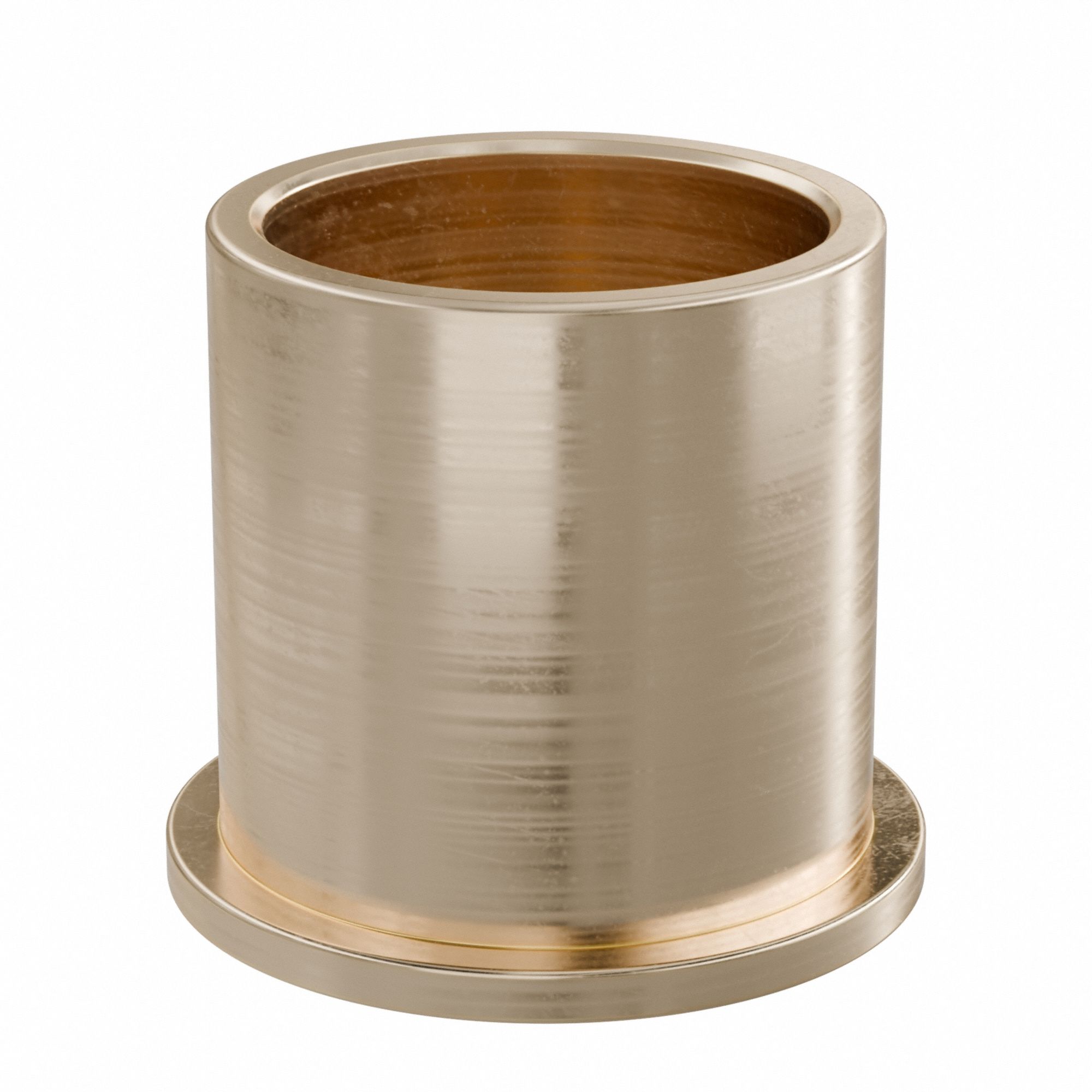 Flanged Sleeve Bearing: Bronze, SAE 841, 20 mm Bore, 24 mm OD, 25 mm Lg, -35°F to 300°F, 5 PK