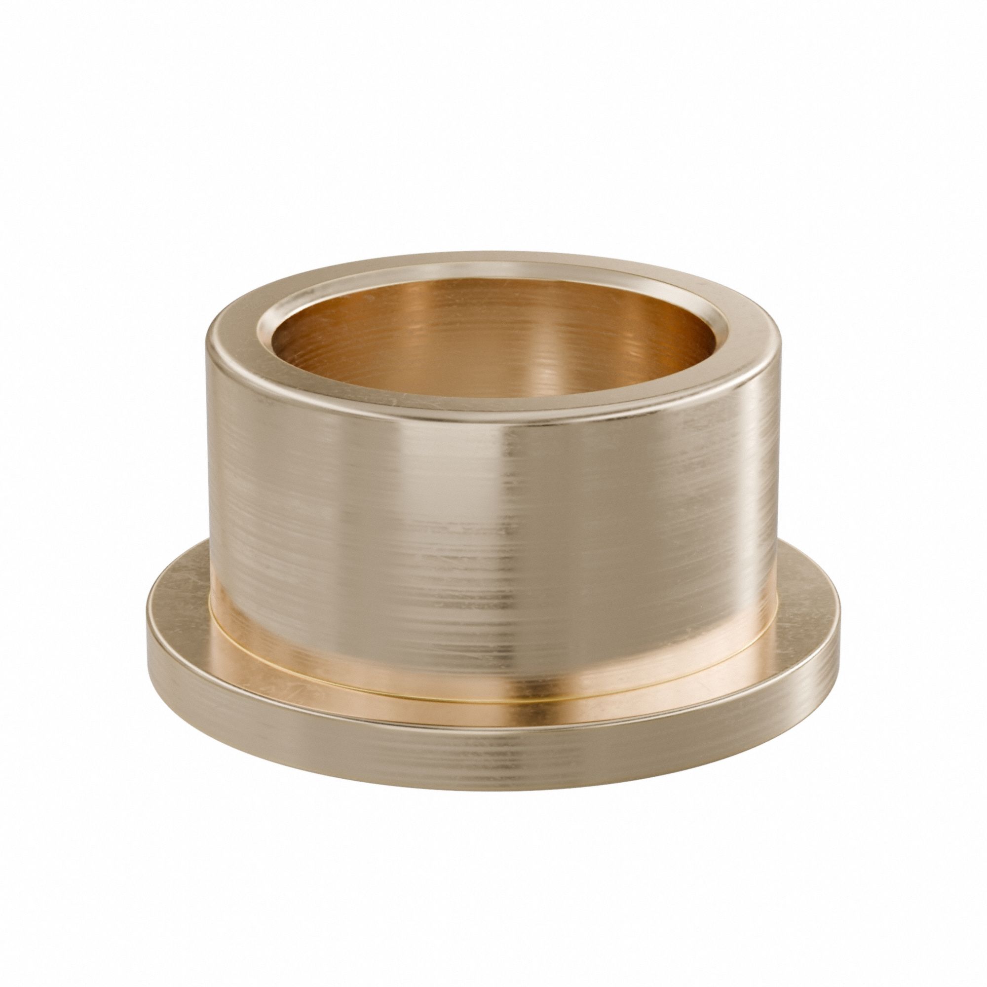 Flanged Sleeve Bearing: Bronze, SAE 841, 20 mm Bore, 26 mm OD, 16 mm Lg, -35°F to 300°F, 5 PK