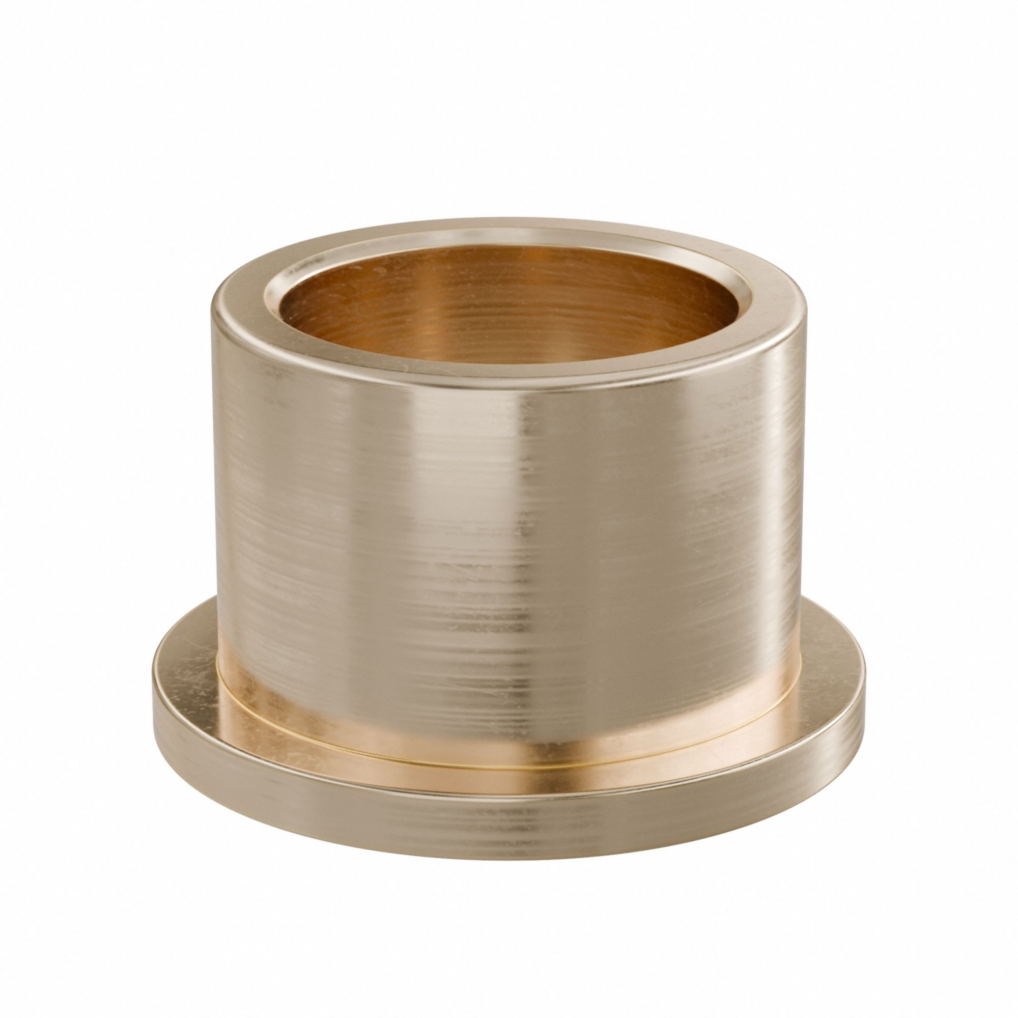 Flanged Sleeve Bearing: Bronze, SAE 841, 20 mm Bore, 26 mm OD, 20 mm Lg, -35°F to 300°F, 10 PK