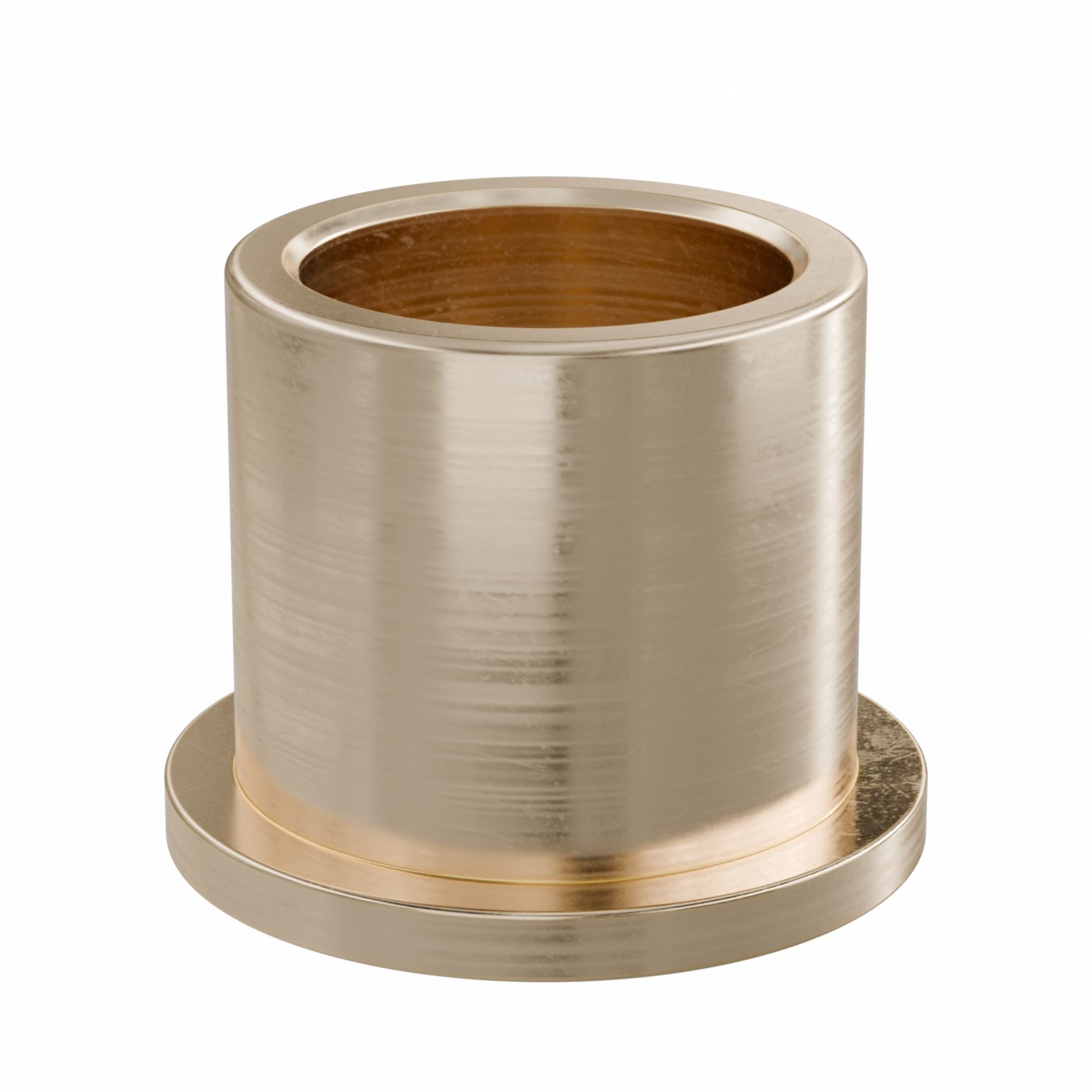 Flanged Sleeve Bearing: Bronze, SAE 841, 20 mm Bore, 26 mm OD, 25 mm Lg, -35°F to 300°F, 5 PK