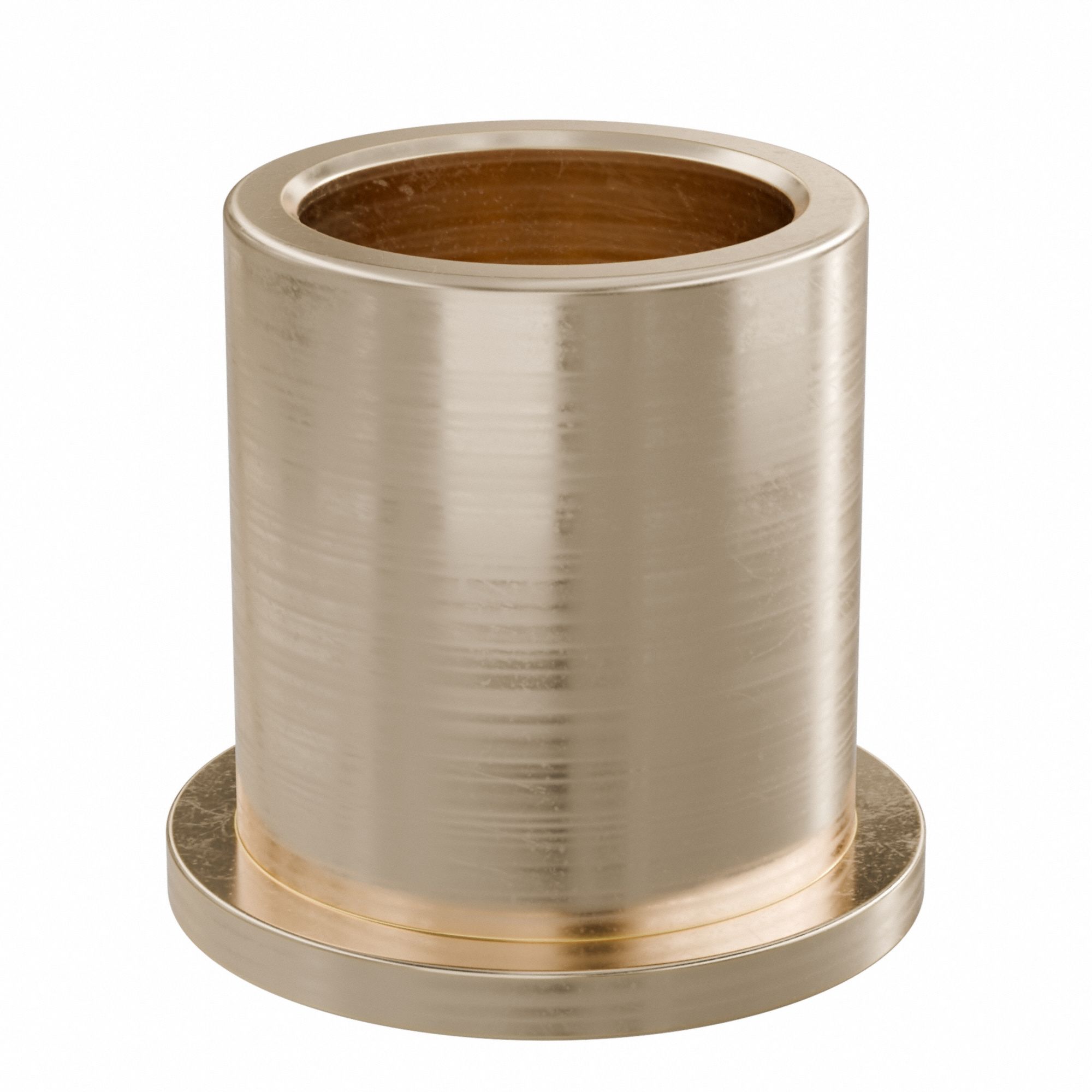 Flanged Sleeve Bearing: Bronze, SAE 841, 20 mm Bore, 26 mm OD, 30 mm Lg, -35°F to 300°F, 5 PK