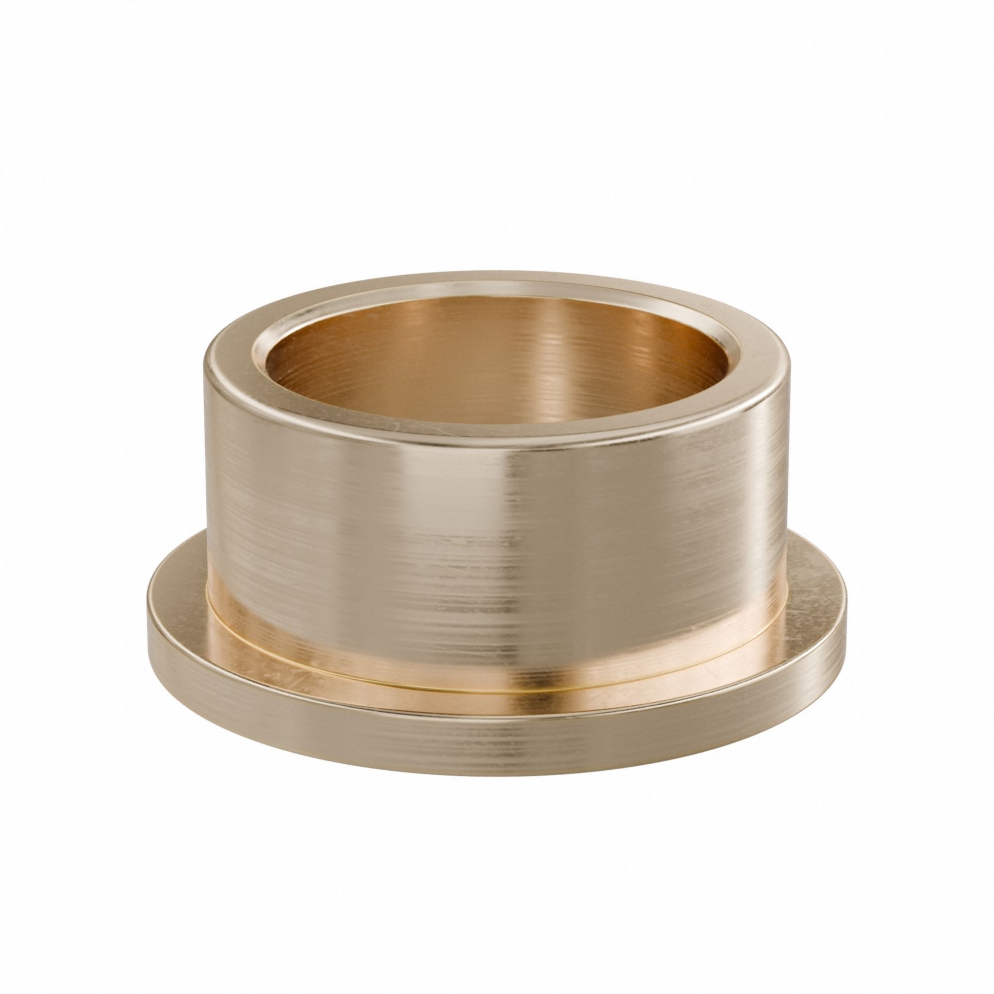 Flanged Sleeve Bearing: Bronze, SAE 841, 22 mm Bore, 28 mm OD, 15 mm Lg, -35°F to 300°F, 5 PK