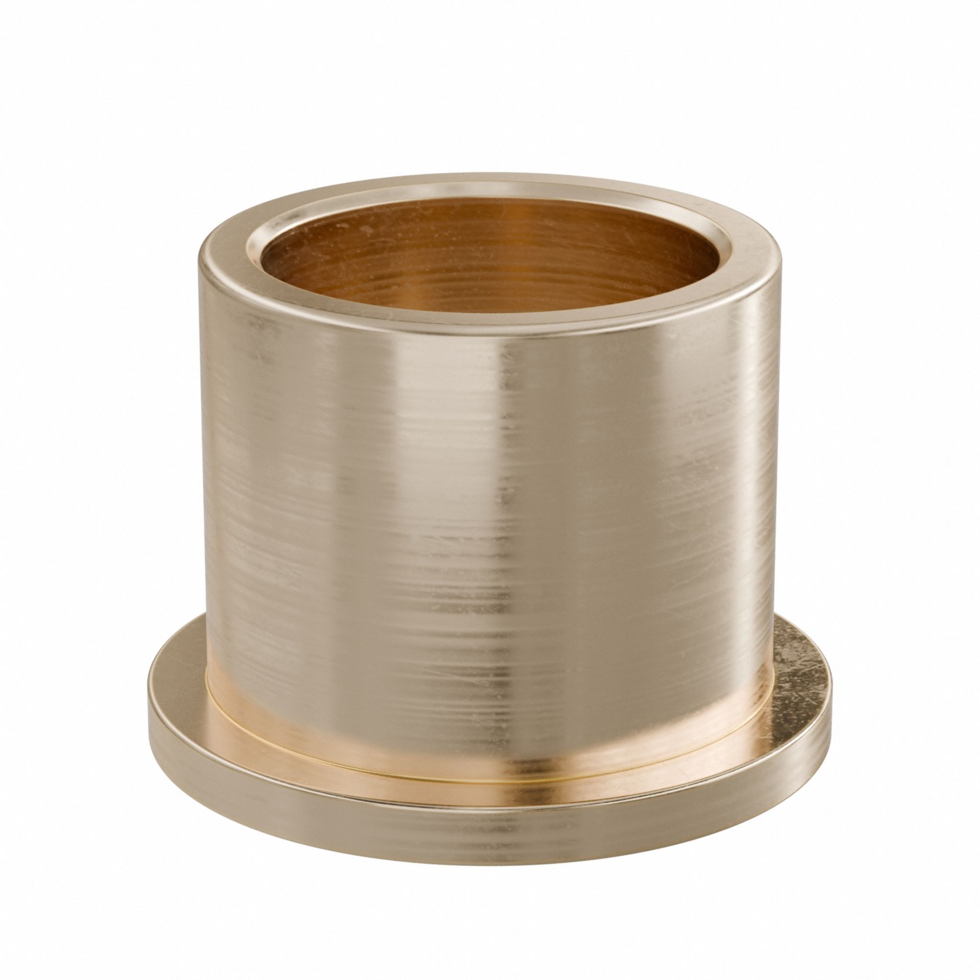 Flanged Sleeve Bearing: Bronze, SAE 841, 22 mm Bore, 28 mm OD, 25 mm Lg, -35°F to 300°F, 5 PK