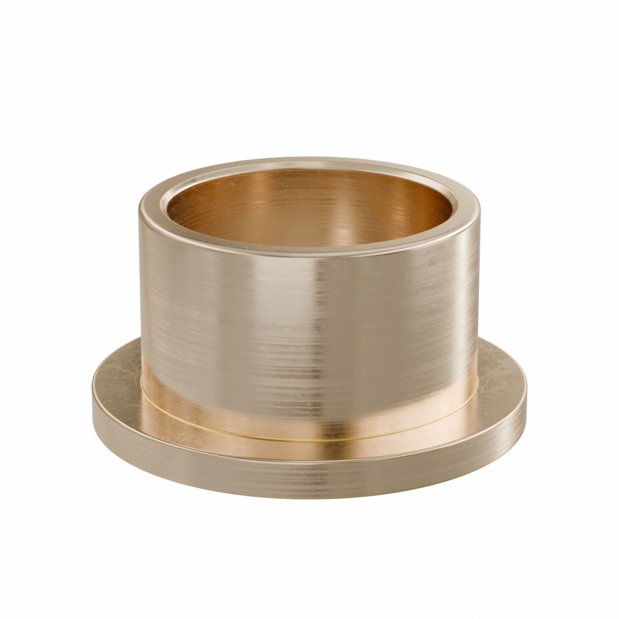 Flanged Sleeve Bearing: Bronze, SAE 841, 25 mm Bore, 30 mm OD, 20 mm Lg, -35°F to 300°F, 5 PK