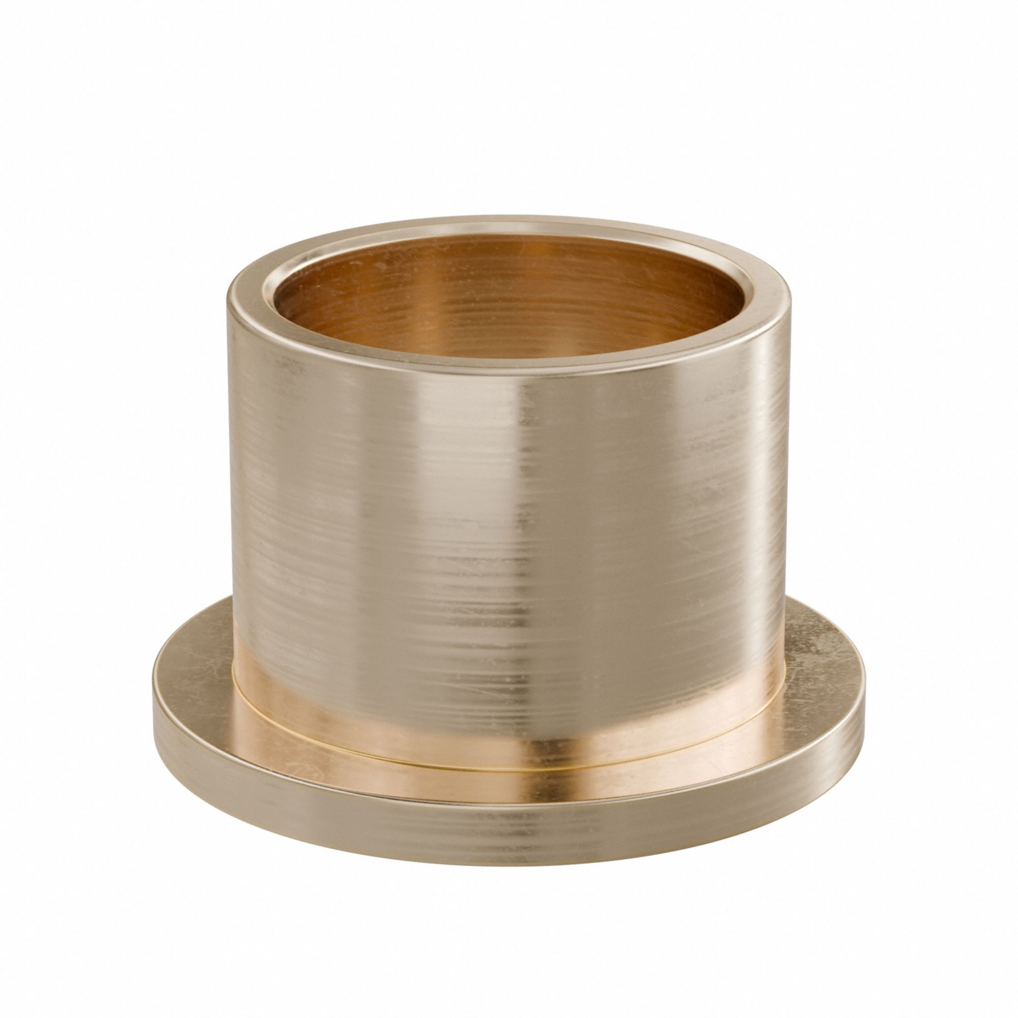 Flanged Sleeve Bearing: Bronze, SAE 841, 25 mm Bore, 30 mm OD, 25 mm Lg, -35°F to 300°F, 5 PK