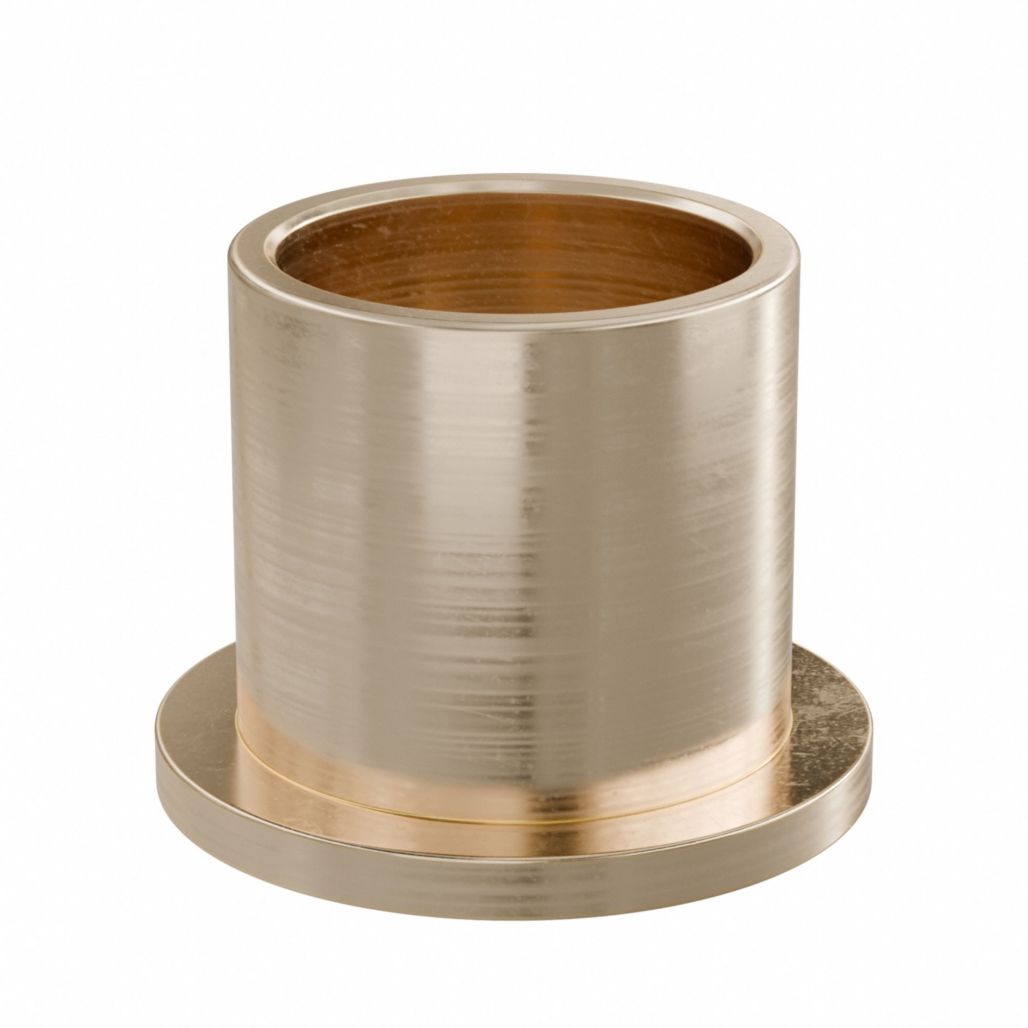 Flanged Sleeve Bearing: Bronze, SAE 841, 25 mm Bore, 30 mm OD, 30 mm Lg, -35°F to 300°F, 5 PK