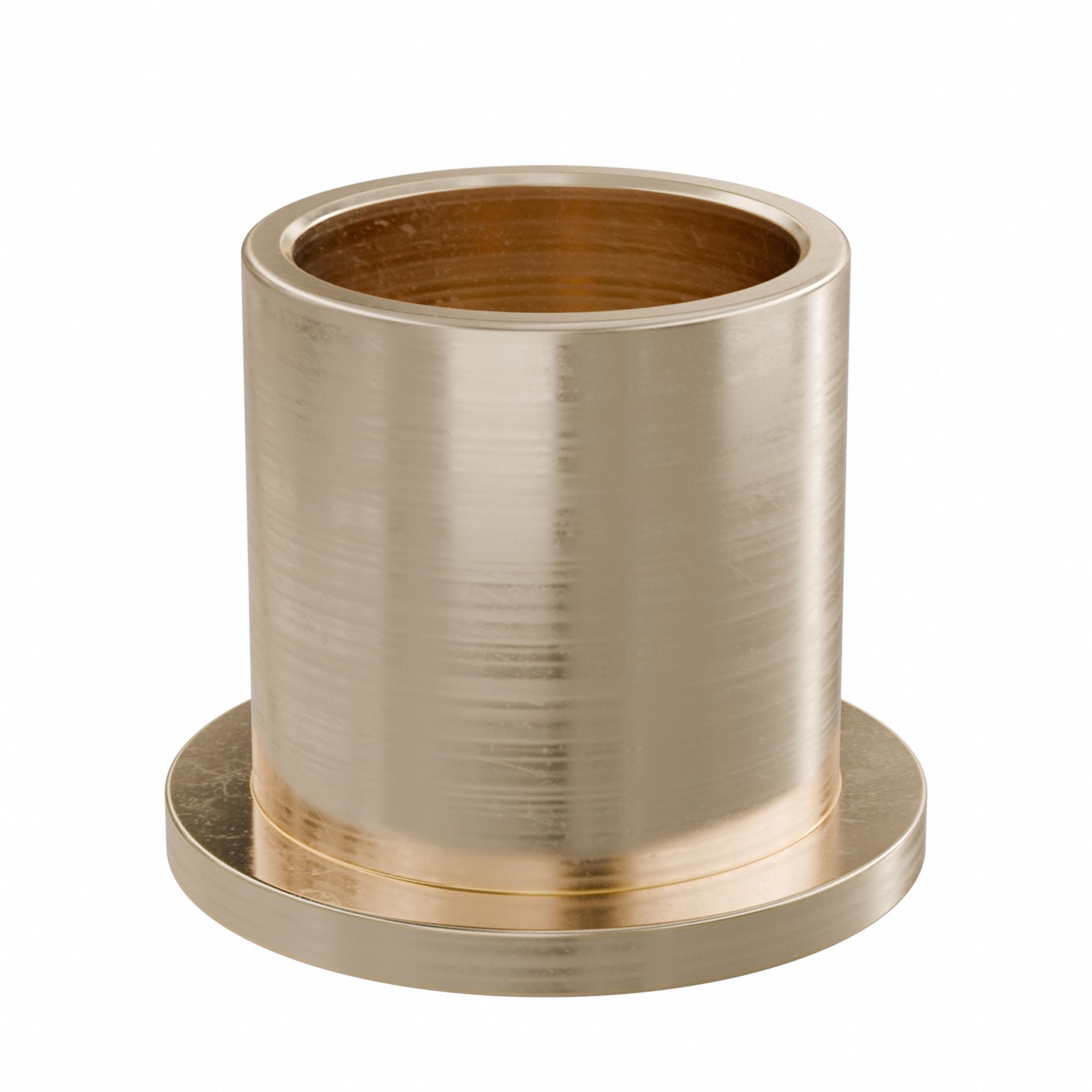 Flanged Sleeve Bearing: Bronze, SAE 841, 25 mm Bore, 30 mm OD, 32 mm Lg, -35°F to 300°F, 5 PK