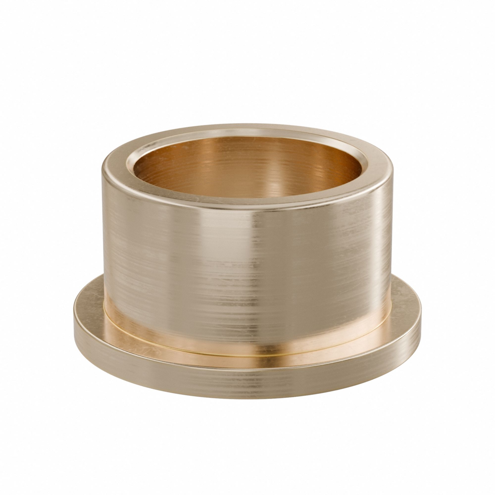 Flanged Sleeve Bearing: Bronze, SAE 841, 25 mm Bore, 32 mm OD, 20 mm Lg, -35°F to 300°F, 10 PK