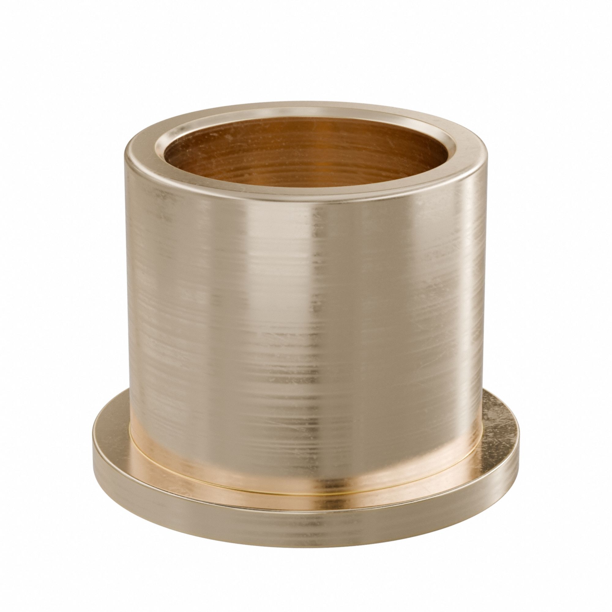 Flanged Sleeve Bearing: Bronze, SAE 841, 25 mm Bore, 32 mm OD, 30 mm Lg, -35°F to 300°F, 5 PK