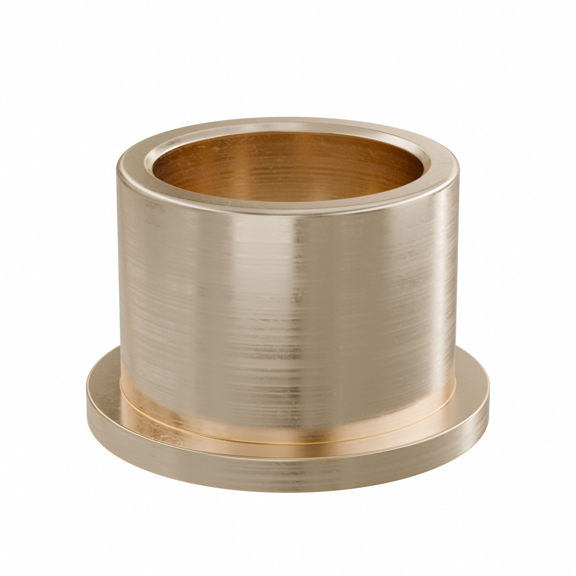 Flanged Sleeve Bearing: Bronze, SAE 841, 30 mm Bore, 38 mm OD, 30 mm Lg, -35°F to 300°F, 2 PK