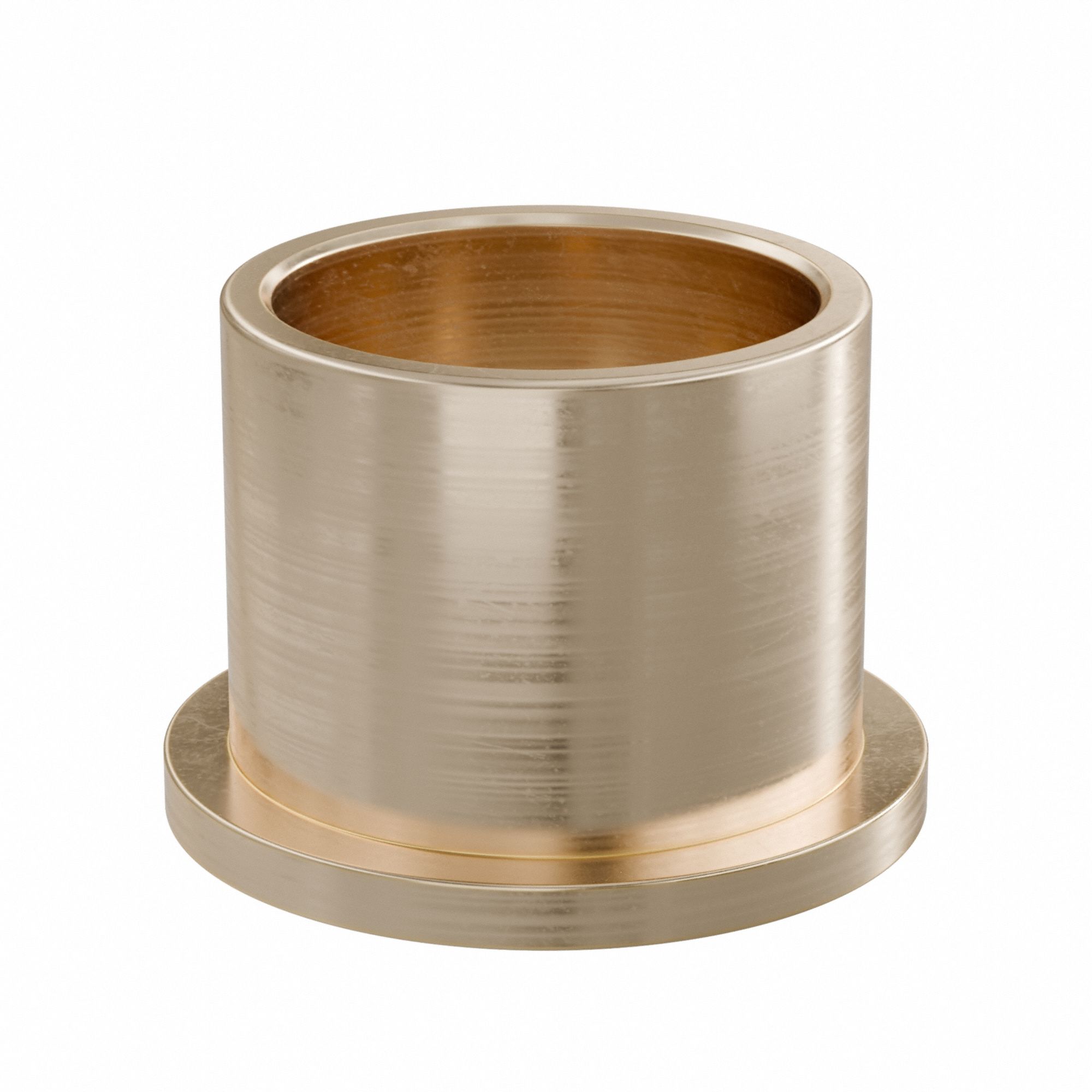 Flanged Sleeve Bearing: Bronze, SAE 841, 32 mm Bore, 38 mm OD, 32 mm Lg, -35°F to 300°F, 2 PK