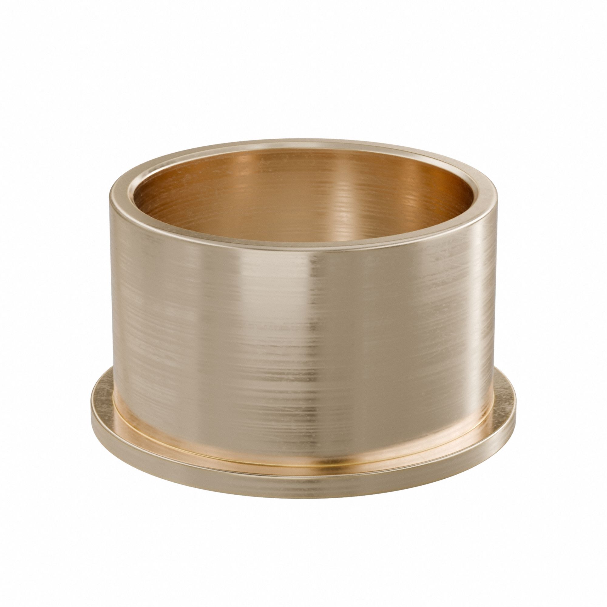 Flanged Sleeve Bearing: Bronze, SAE 841, 35 mm Bore, 40 mm OD, 25 mm Lg, -35°F to 300°F, 2 PK