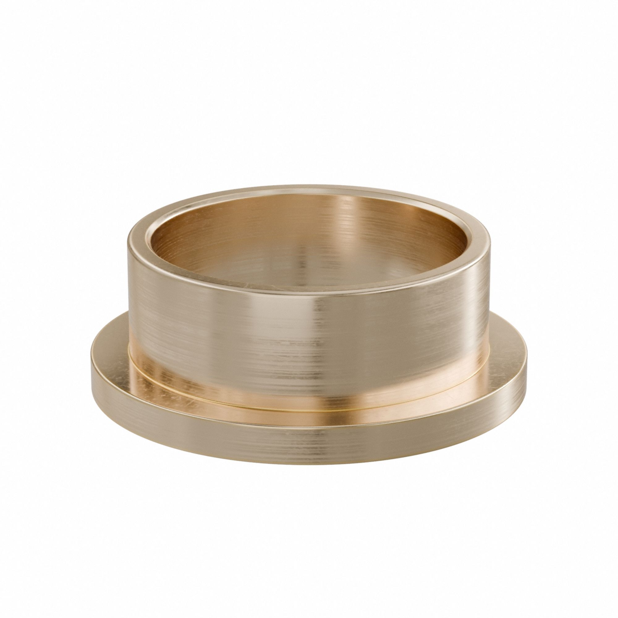 Flanged Sleeve Bearing: Bronze, SAE 841, 40 mm Bore, 46 mm OD, 20 mm Lg, -35°F to 300°F, 2 PK