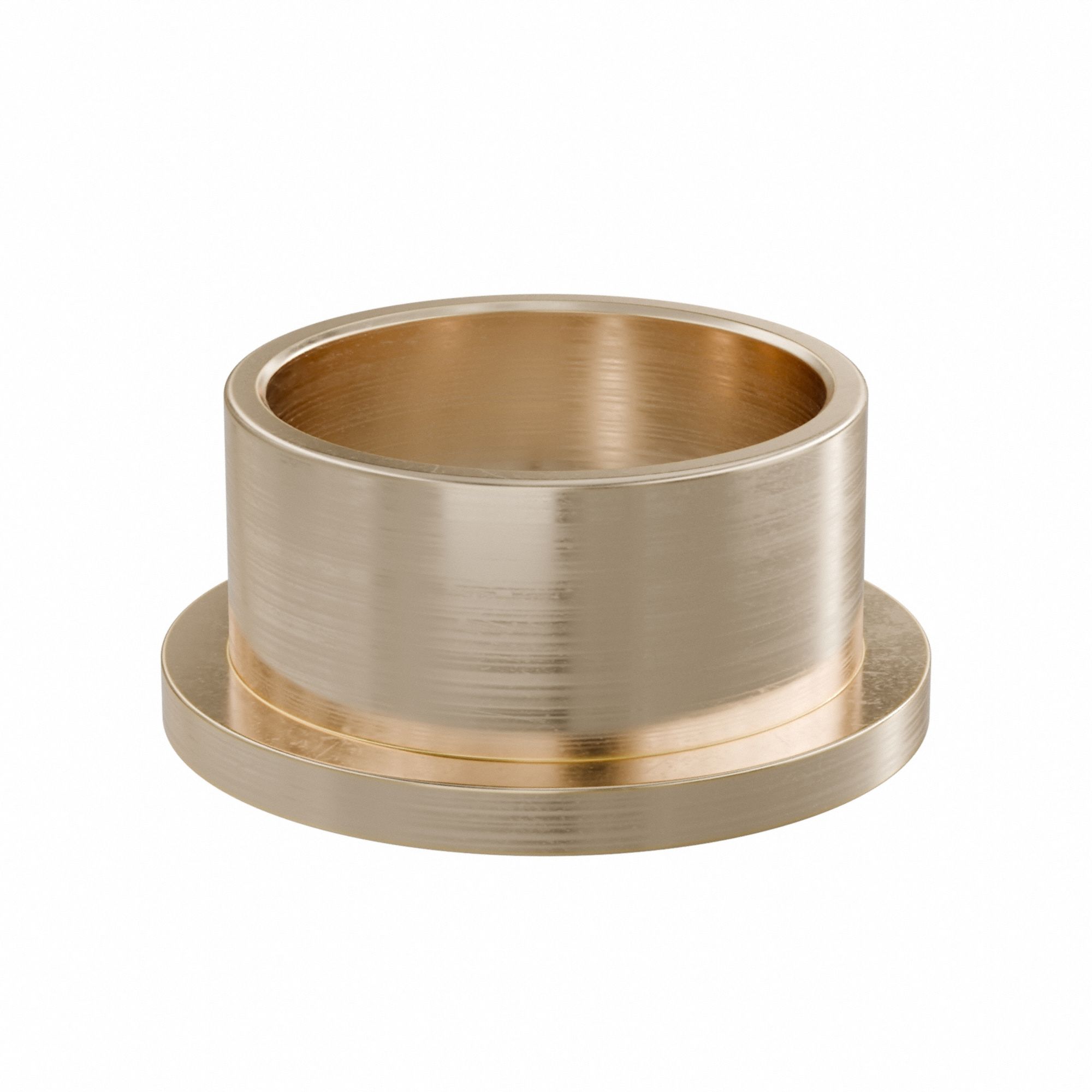 Flanged Sleeve Bearing: Bronze, SAE 841, 40 mm Bore, 46 mm OD, 25 mm Lg, -35°F to 300°F, 2 PK