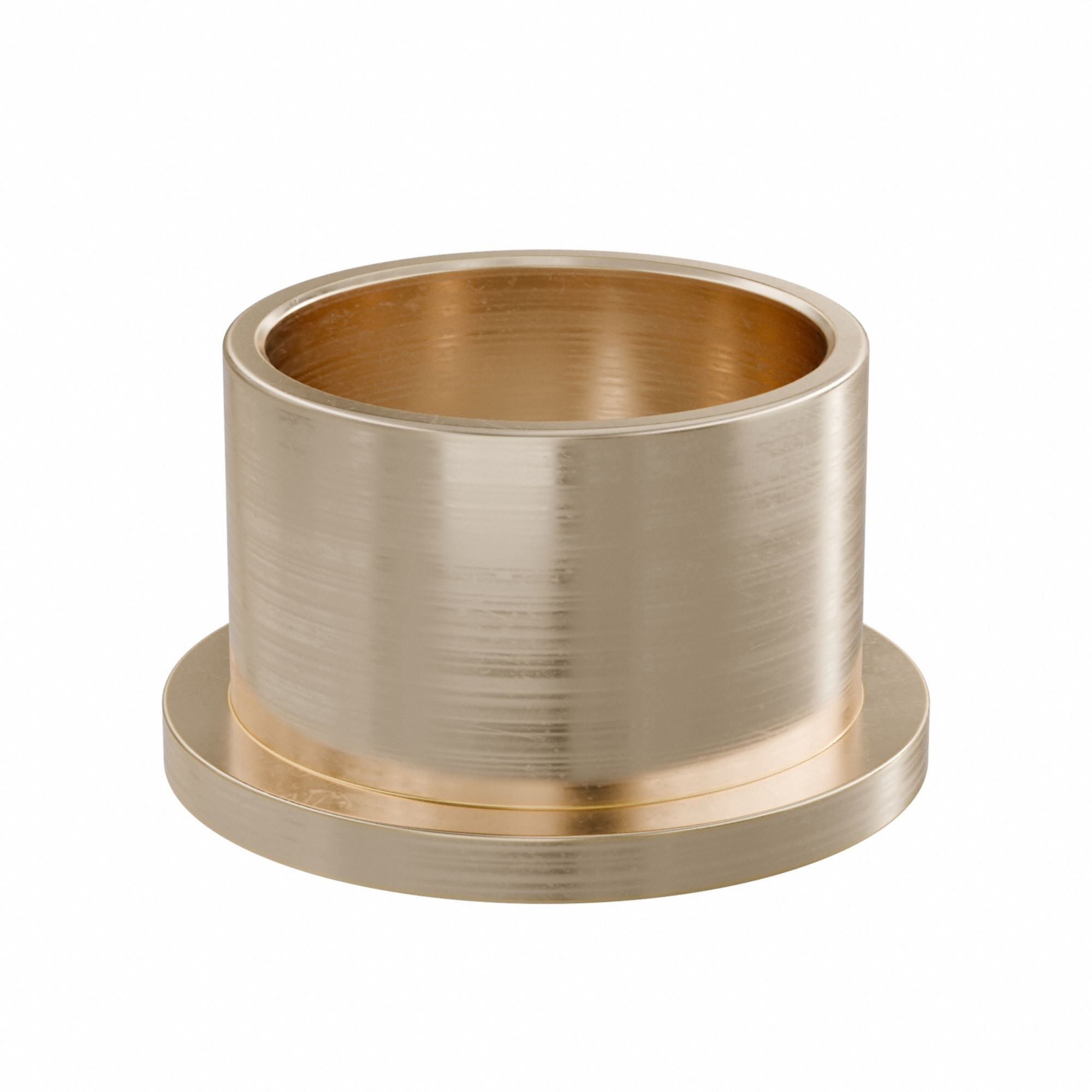 Flanged Sleeve Bearing: Bronze, SAE 841, 40 mm Bore, 46 mm OD, 32 mm Lg, -35°F to 300°F, 2 PK