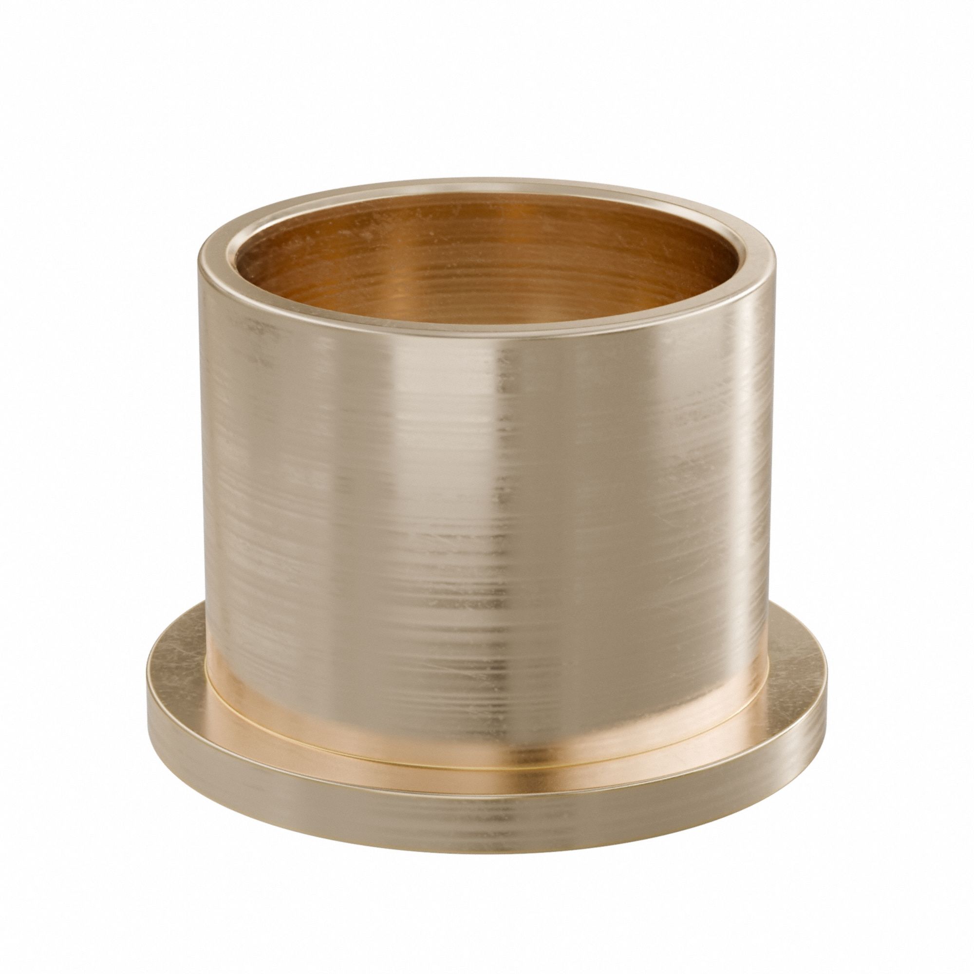 Flanged Sleeve Bearing: Bronze, SAE 841, 40 mm Bore, 46 mm OD, 40 mm Lg, -35°F to 300°F, 2 PK