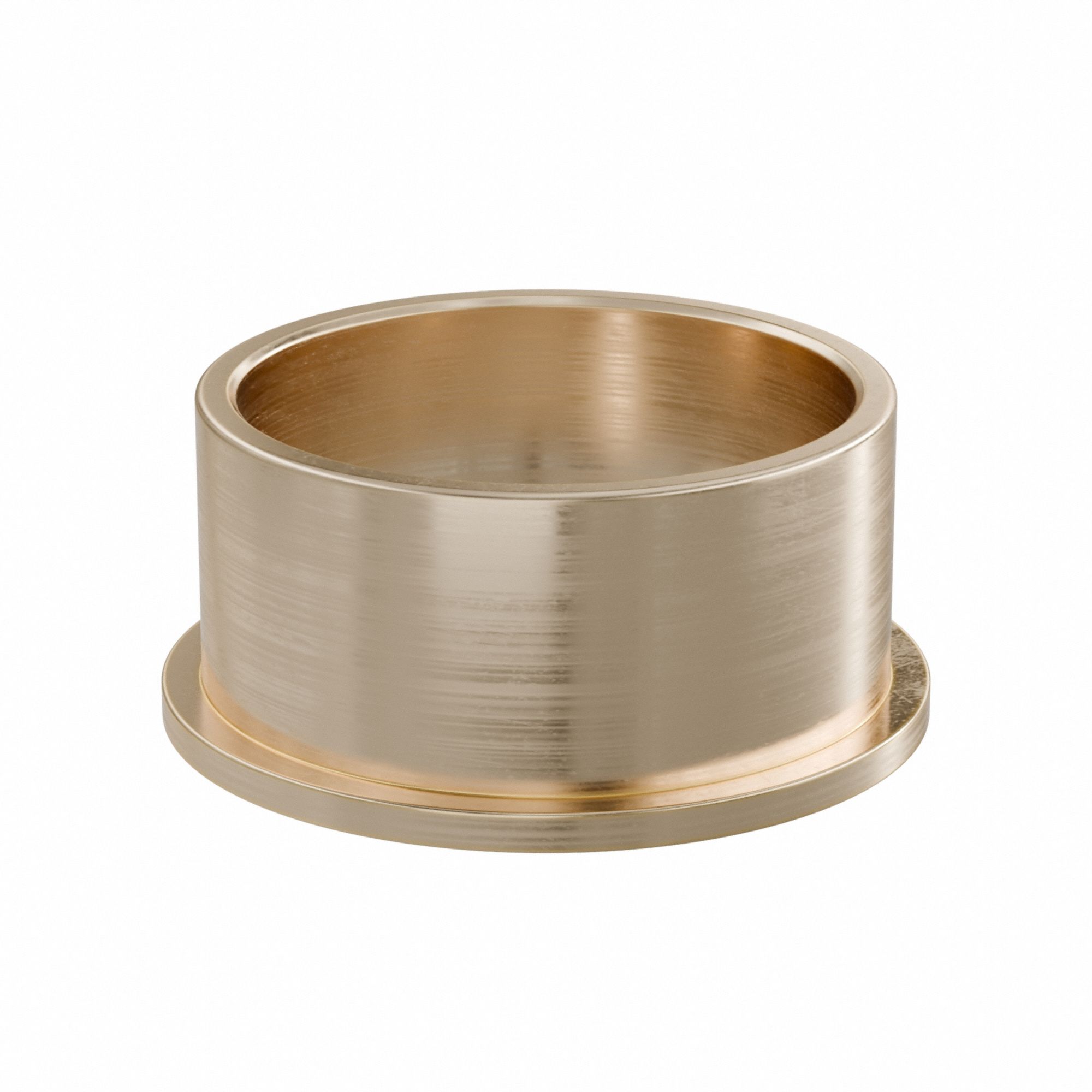 Flanged Sleeve Bearing: Bronze, SAE 841, 45 mm Bore, 51 mm OD, 25 mm Lg, -35°F to 300°F, 2 PK