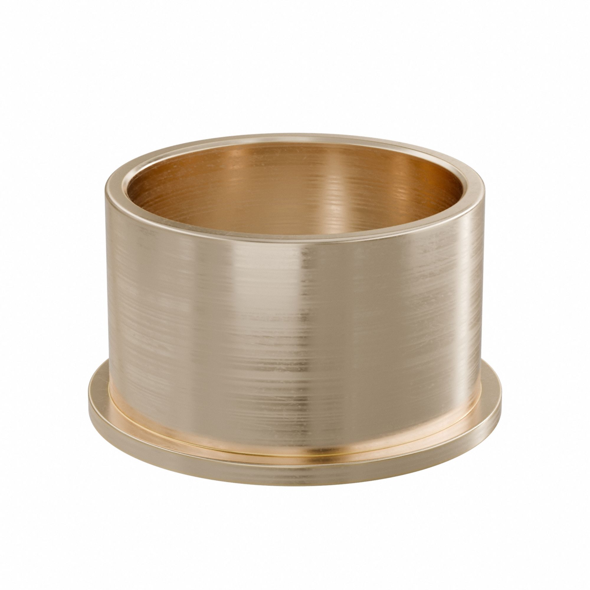 Flanged Sleeve Bearing: Bronze, SAE 841, 45 mm Bore, 51 mm OD, 32 mm Lg, -35°F to 300°F, 2 PK