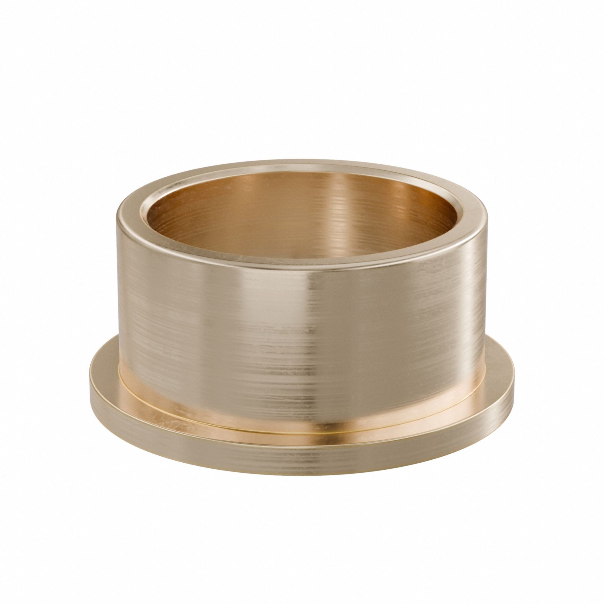 Flanged Sleeve Bearing: Bronze, SAE 841, 50 mm Bore, 60 mm OD, 32 mm Lg, -35°F to 300°F, 2 PK