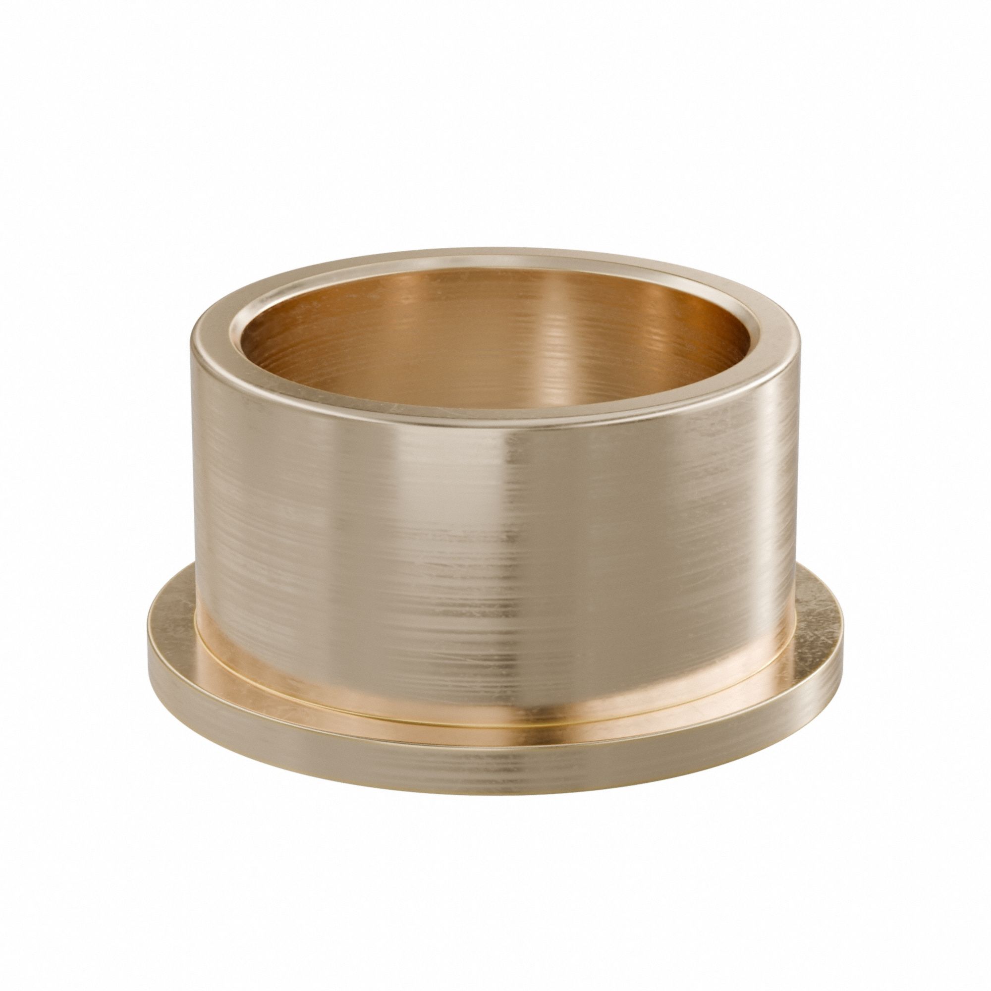 Flanged Sleeve Bearing: Bronze, SAE 841, 50 mm Bore, 60 mm OD, 35 mm Lg, -35°F to 300°F, 2 PK