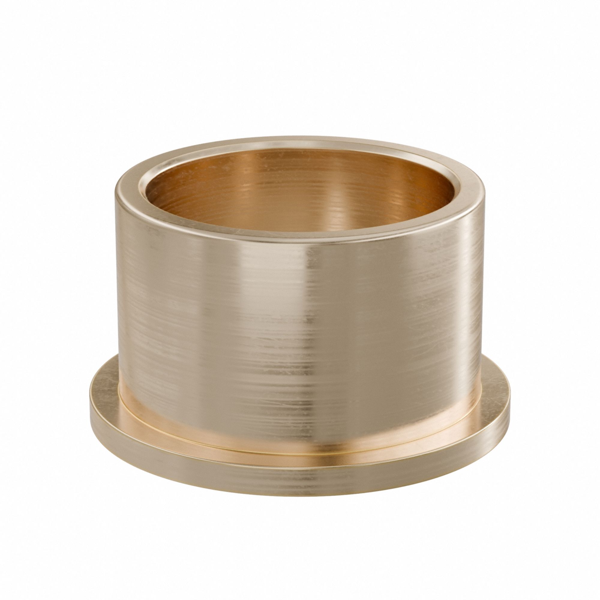Flanged Sleeve Bearing: Bronze, SAE 841, 50 mm Bore, 60 mm OD, 40 mm Lg, -35°F to 300°F, 2 PK