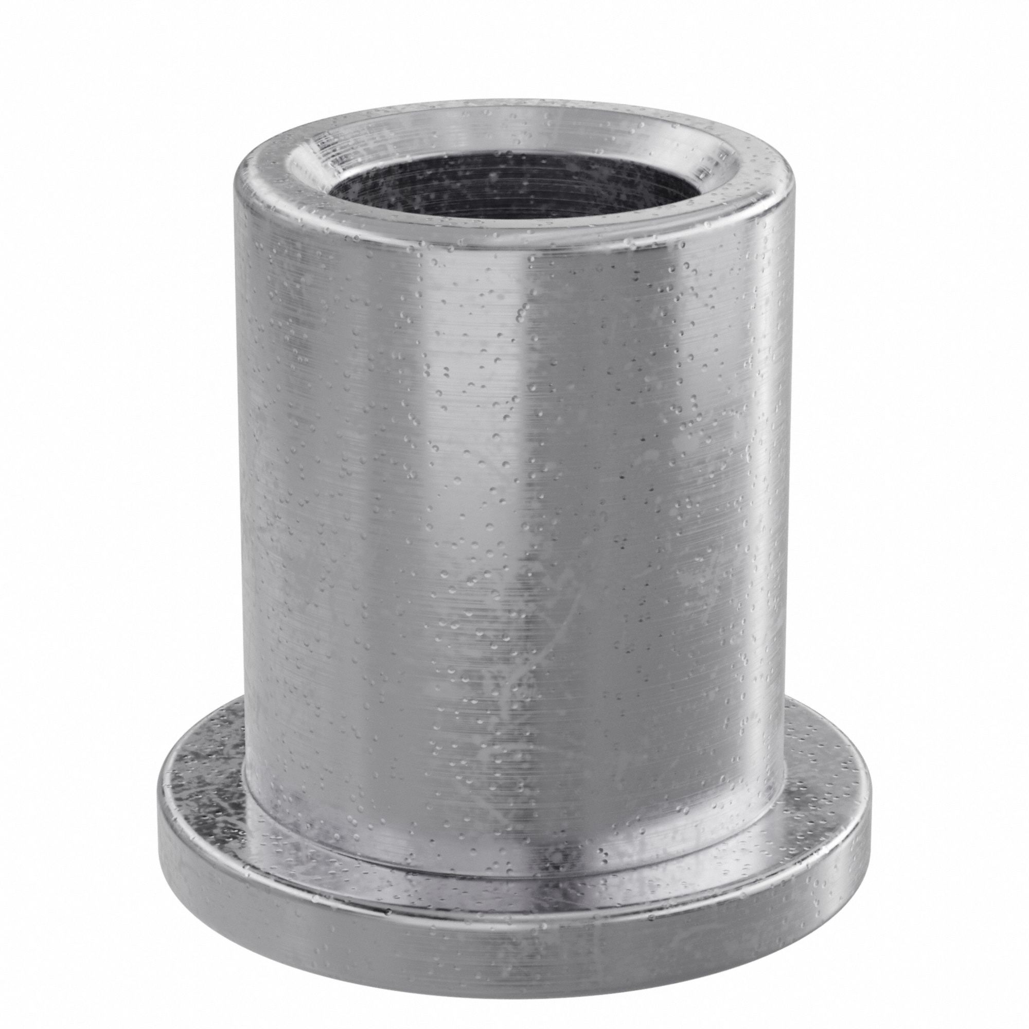 Flanged Sleeve Bearing: Iron-Copper, SAE 863, 1/4 in Bore, 3/8 in OD, 1/2 in Lg, 10 PK