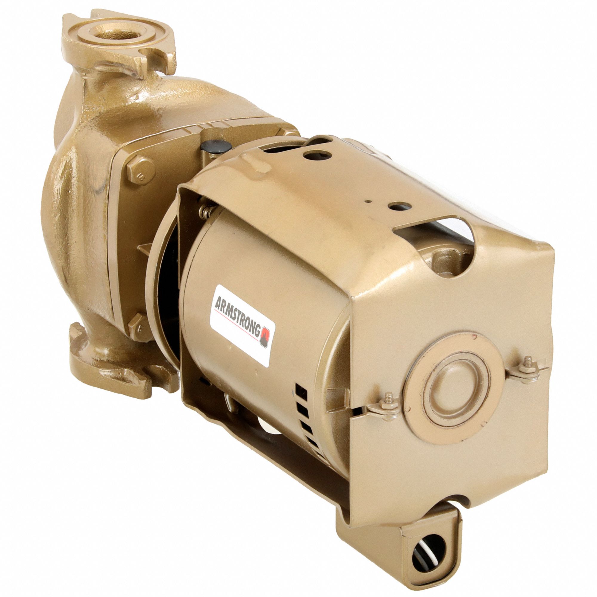 Circulating Pump: 1/6 hp HP, 230V AC, Bronze, 1, 22 gpm, 18 ft Max. Head, 8 1/2 in Face to Face