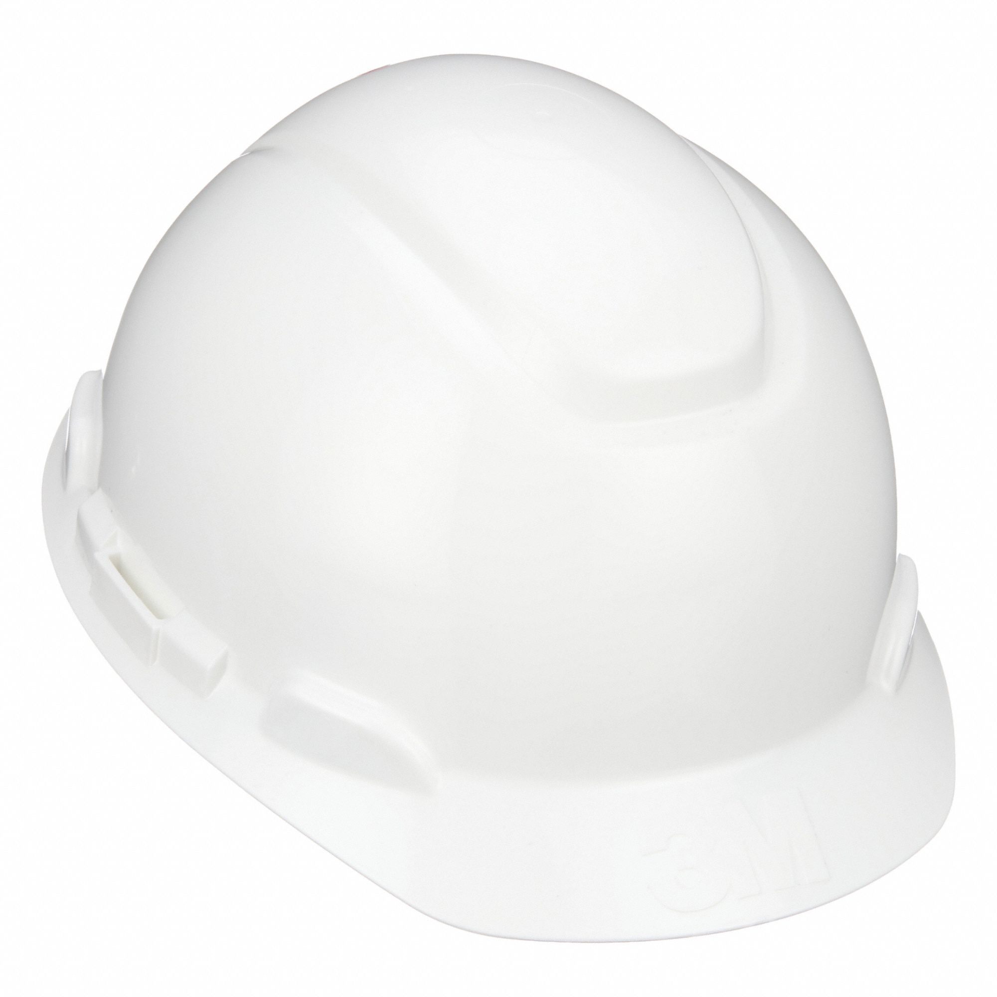 SecureFit(TM) Hard Hat: White, Ratchet (4-Point), Ratchet, Polyethylene, 3M, 4 Suspension Points