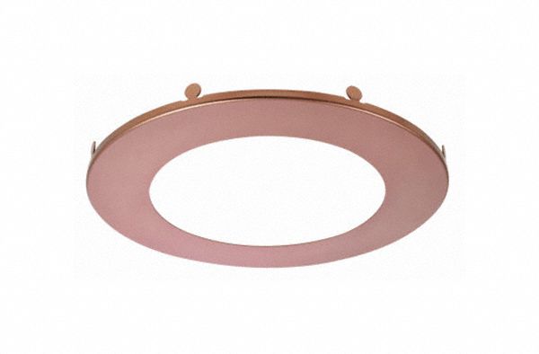 LED Recessed Downlight Trim: 6 in Dia, Bronze