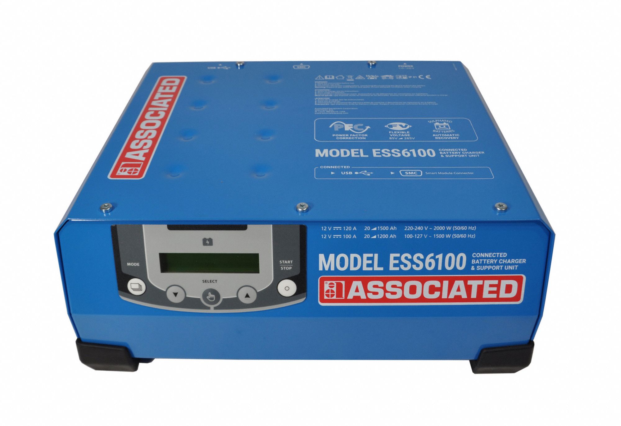 Battery Charger and Maintainer: Charging/Maintaining, Auto, Smart, 8.5 ft Cable Lg