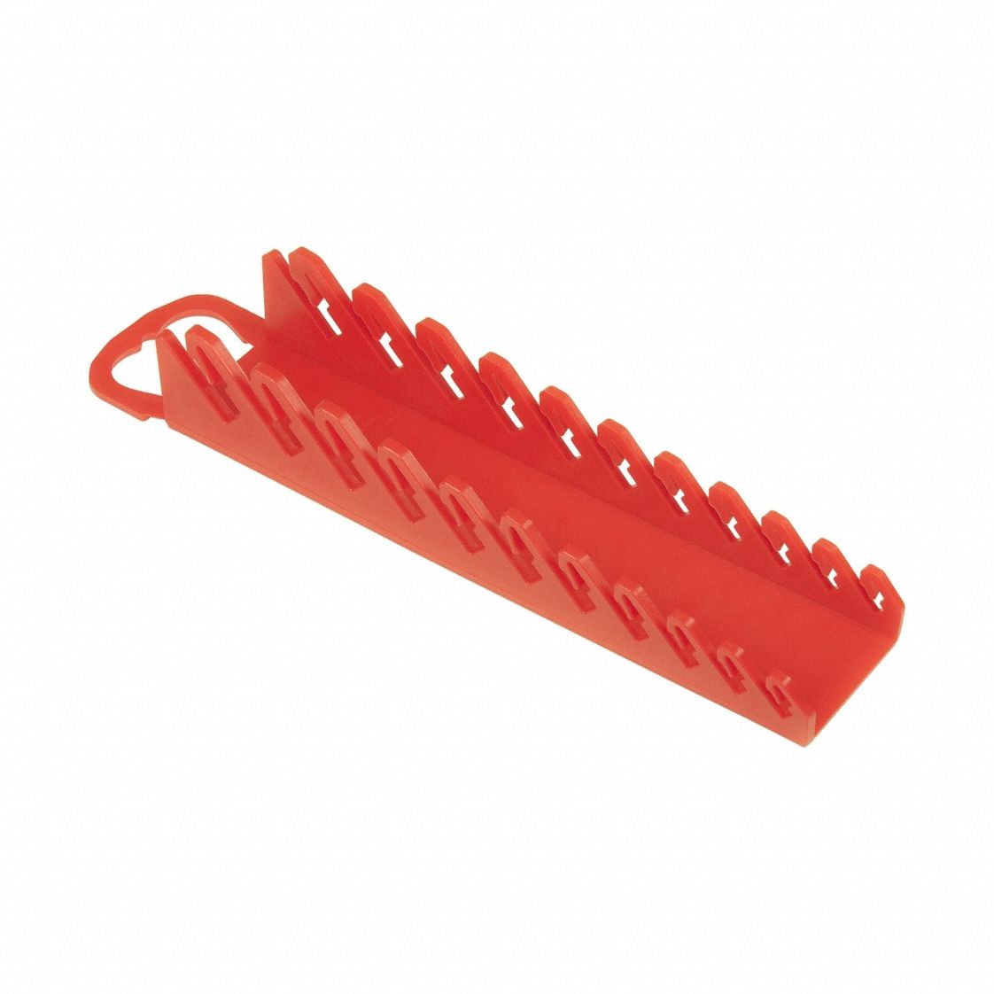 Hand-Held or Pegboard Wrench Gripper: Red, 2 in Overall Wd, 10 in Overall Lg