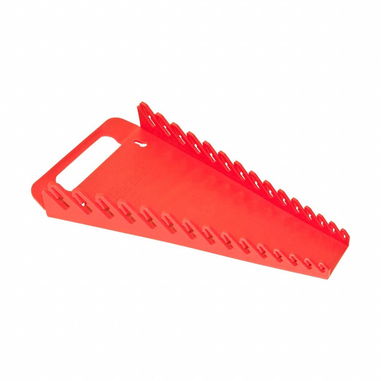 Hand-Held or Pegboard Wrench Gripper: Red, 7 1/2 in Overall Wd, Plastic