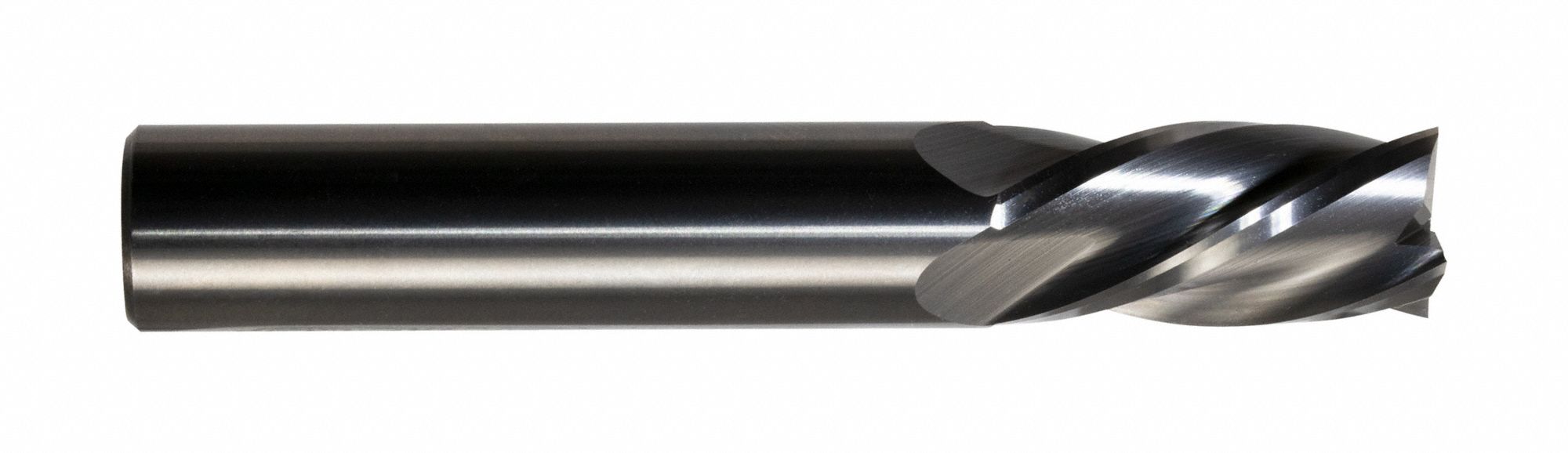 Square End Mill: Carbide, 4 Flute, 1 mm Mill Dia, 3 mm LOC, 40 mm OAL