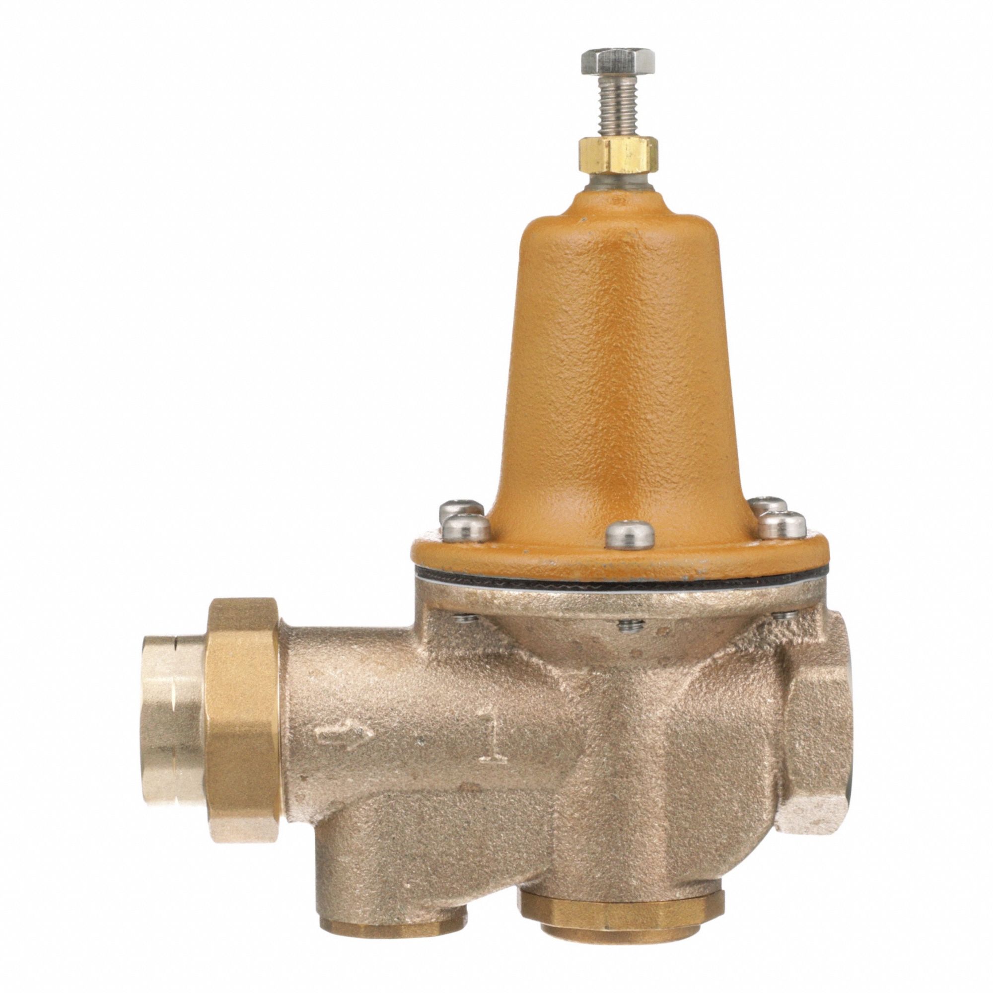 Water Pressure Reducing Valve: NPT x NPT, 1 in Pipe Size, Copper Silicon Alloy, NPT x NPT
