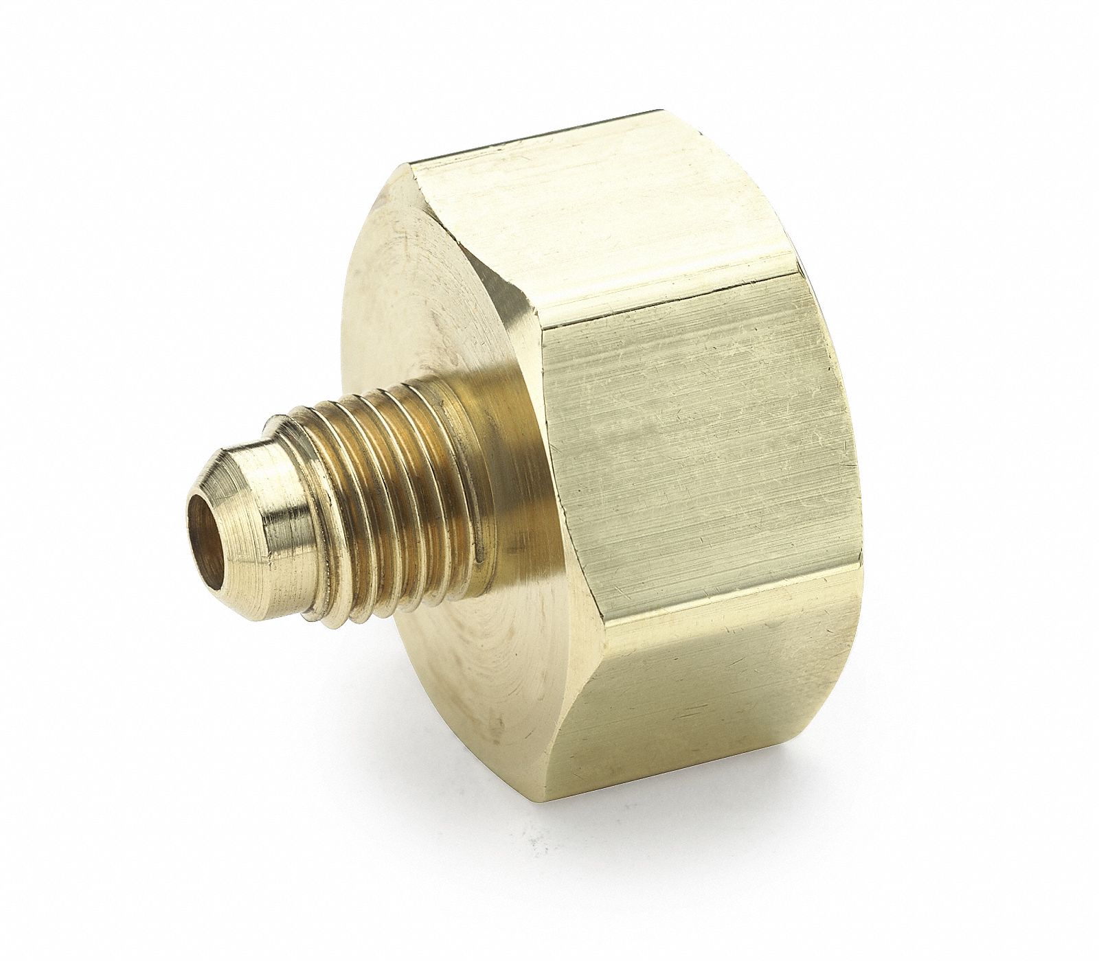 PARKER Brass Flare Fittings For 1/4 in Tube OD, 3/4 in Pipe Size