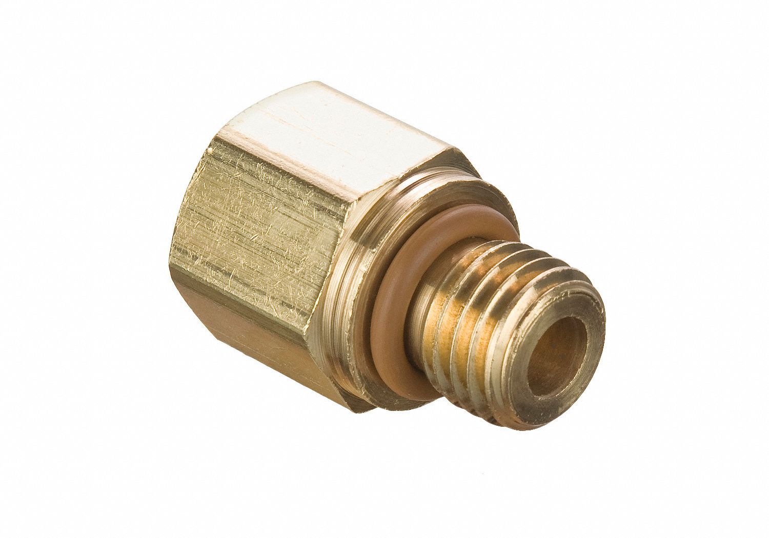 Brass, 3/8 in Fitting Pipe Size, Brass Metric Compression Fitting 791AK3222P6MI16 Grainger