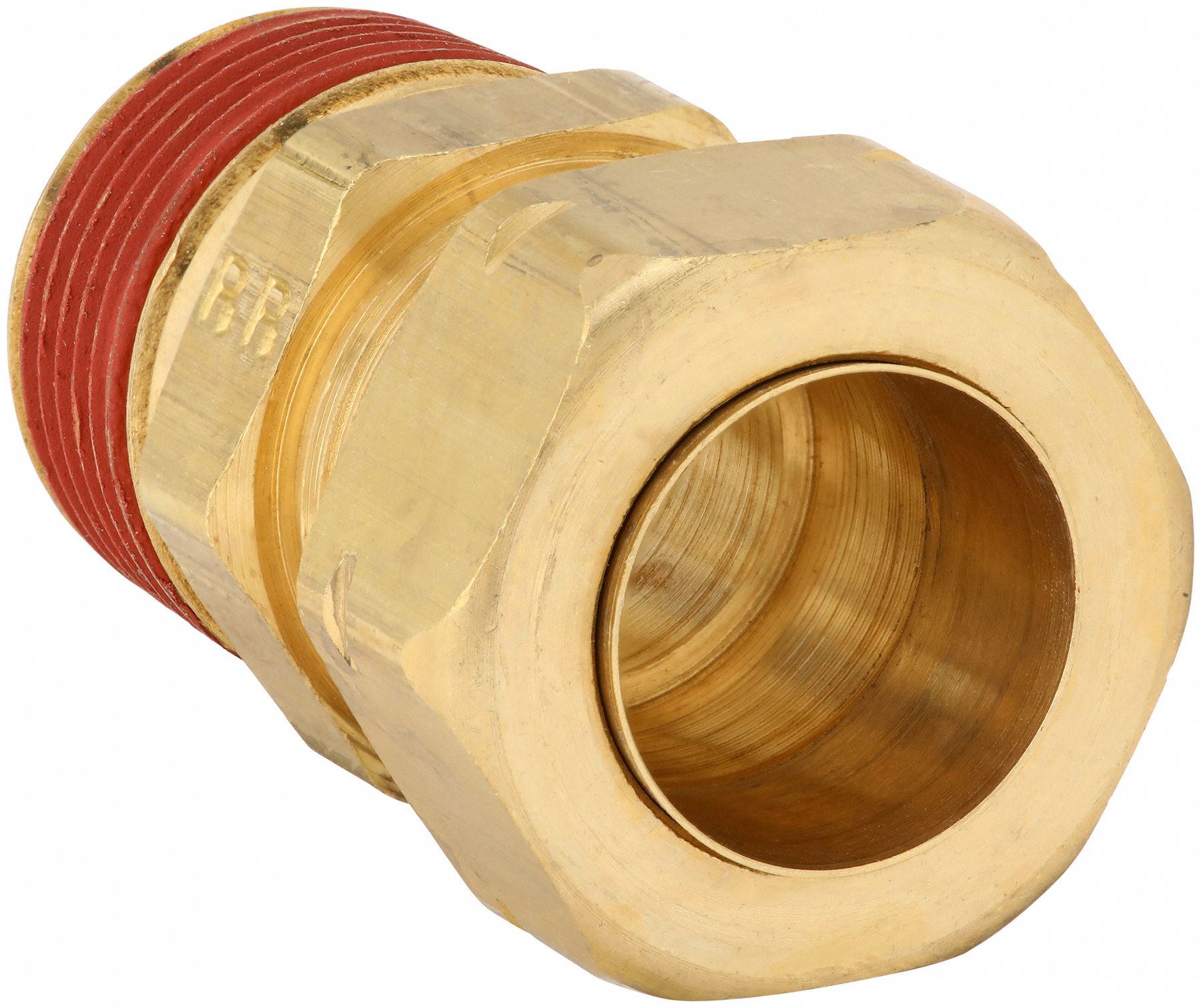 Brass, Compression x MNPT, Brass Compression Fitting 791AW5VS68CA10