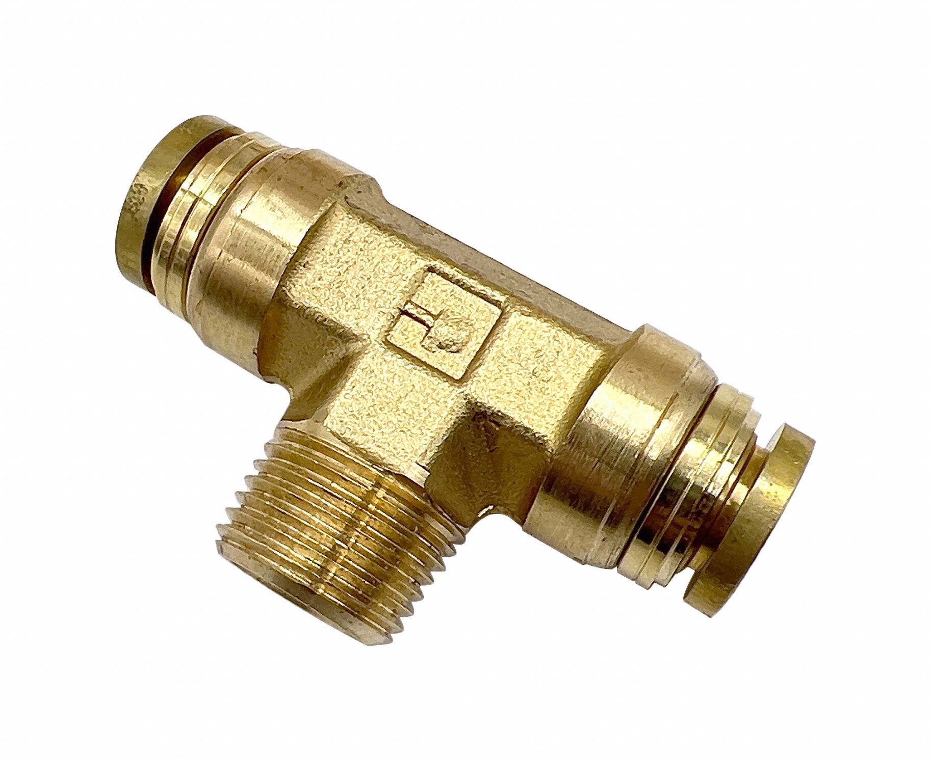 PARKER Brass DOT Push-to-Connect Fitting: Brass, Push-to-Connect X Push ...