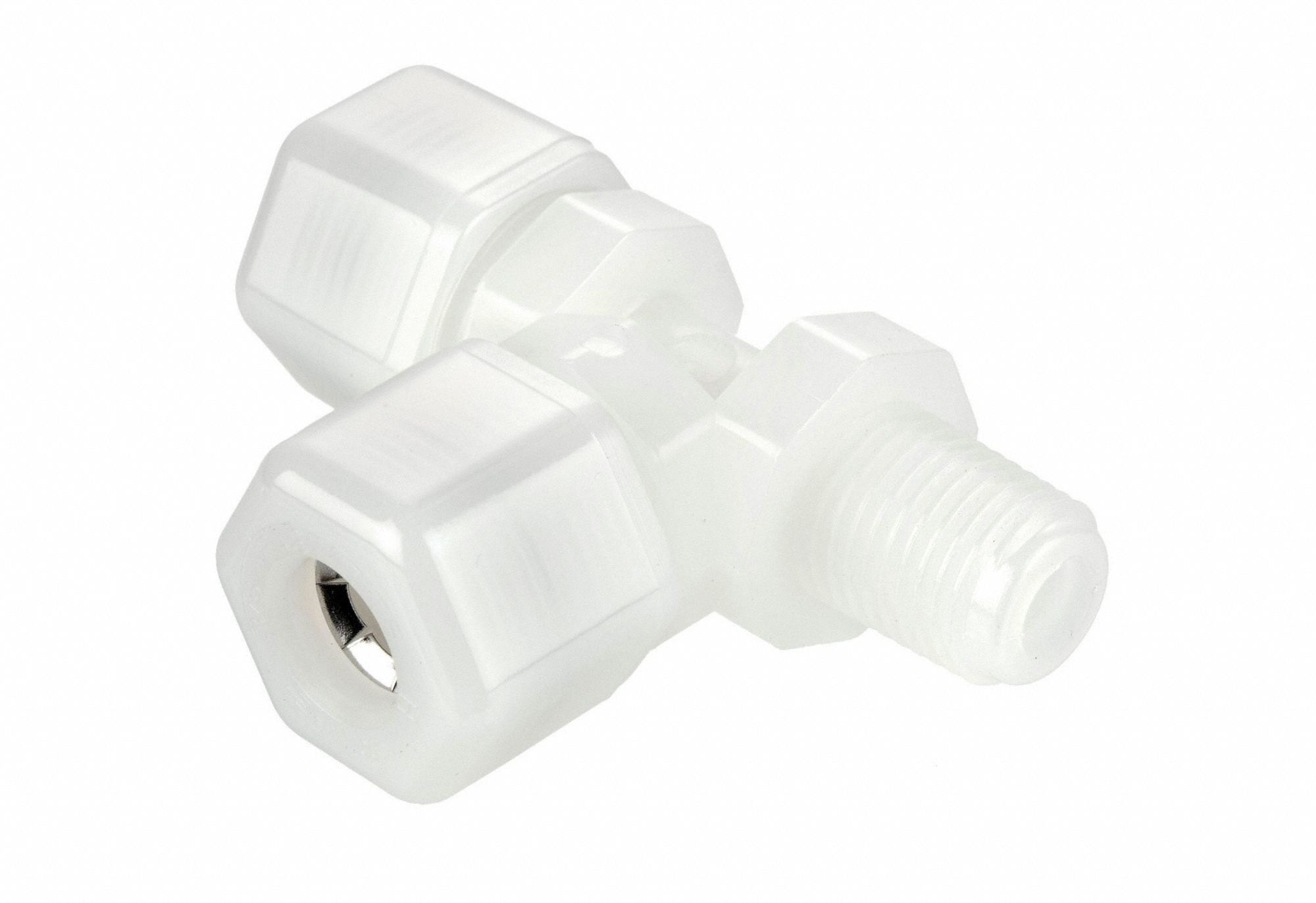 Nylon, For 3/8 in x 3/8 in Tube OD, Plastic Compression Fitting -  791D02