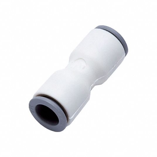 PARKER Metric Plastic PushtoConnect Fitting White, Metric