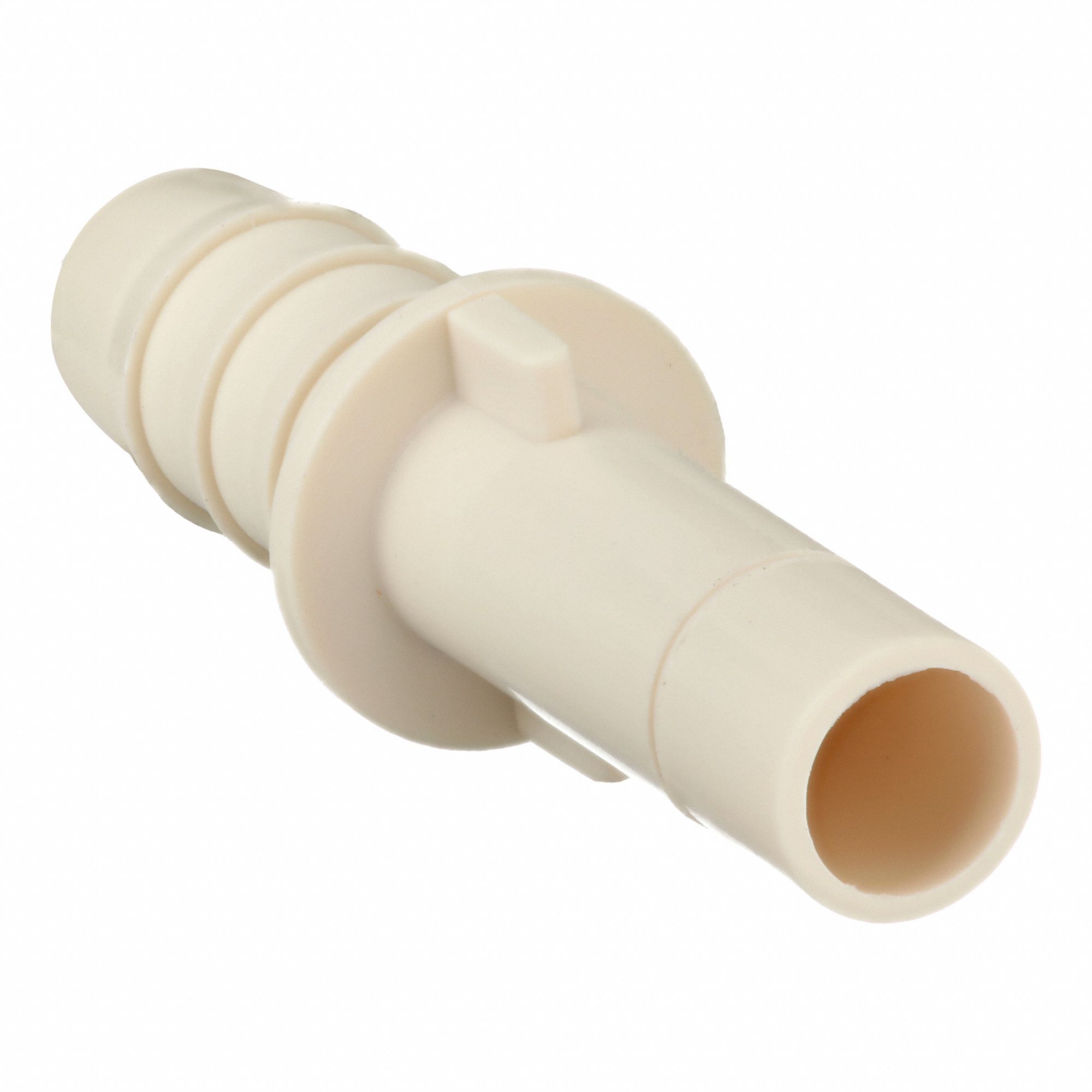 Push-Fit Adapter Fitting: Straight, Tube Stem x Barbed, Polymer