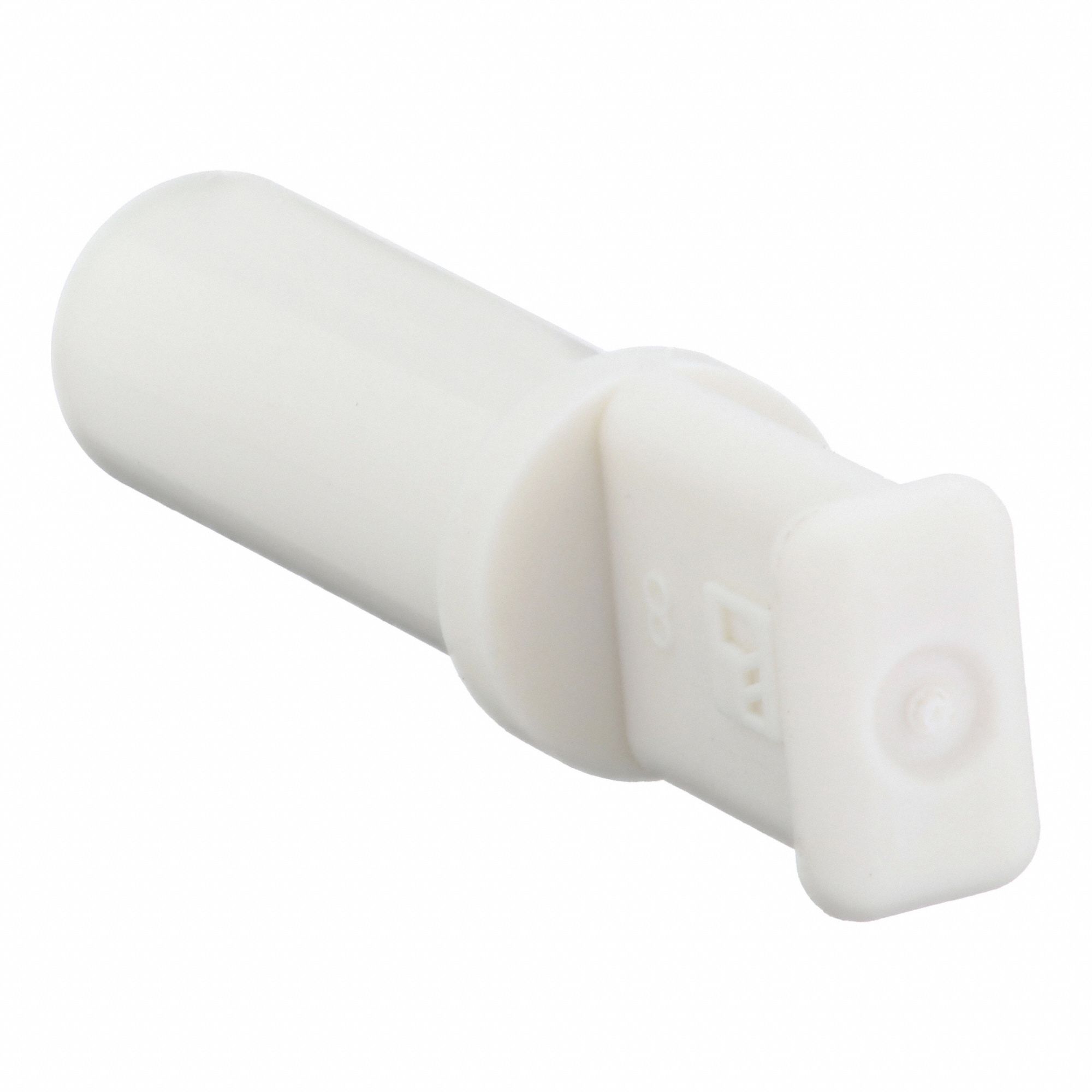 Push-Fit Cap: Plug, 8 mm OD Size, Push-to-Connect, Polymer