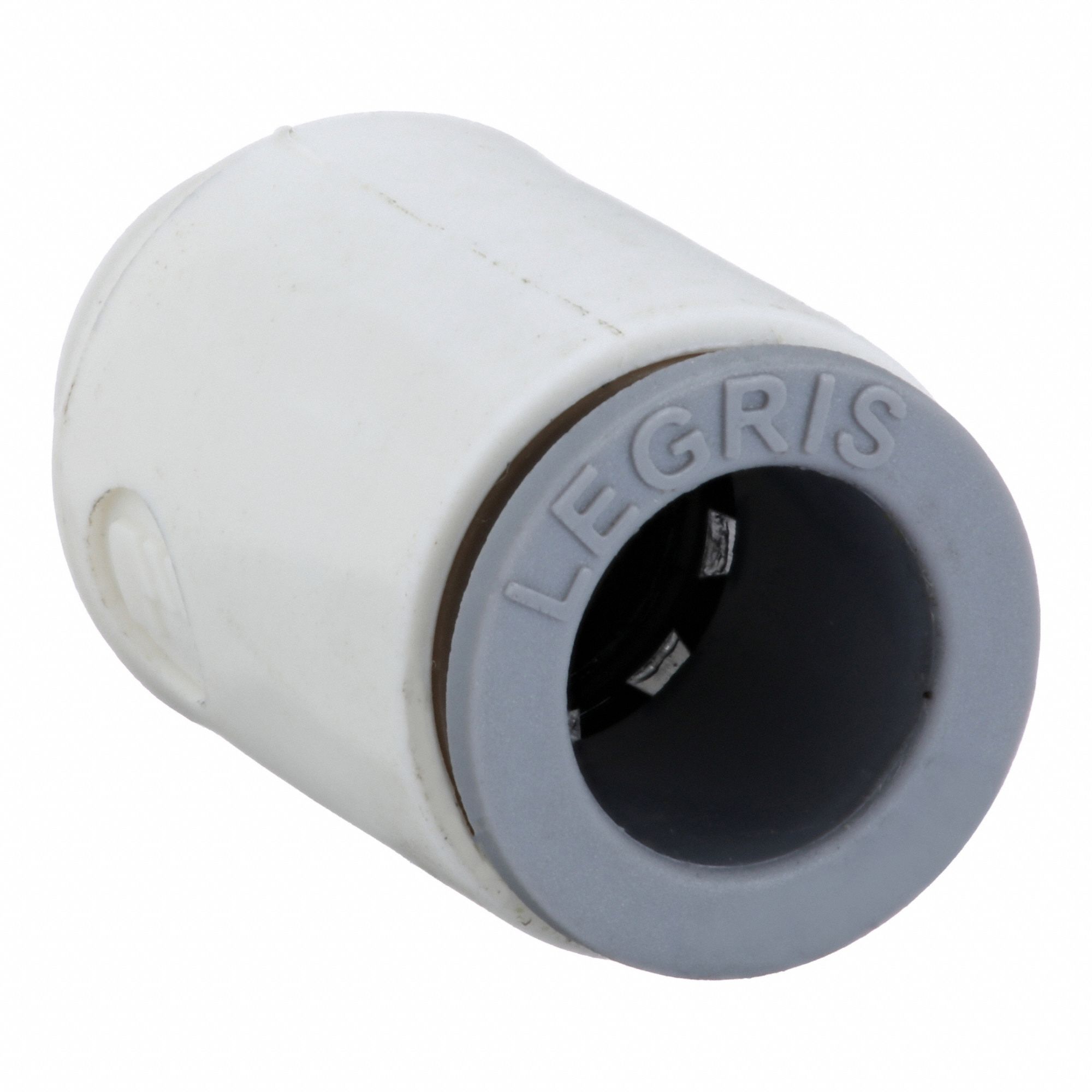 Push-Fit Adapter Fitting: Cap, 5/16 in OD Size, Push-to-Connect, Polymer